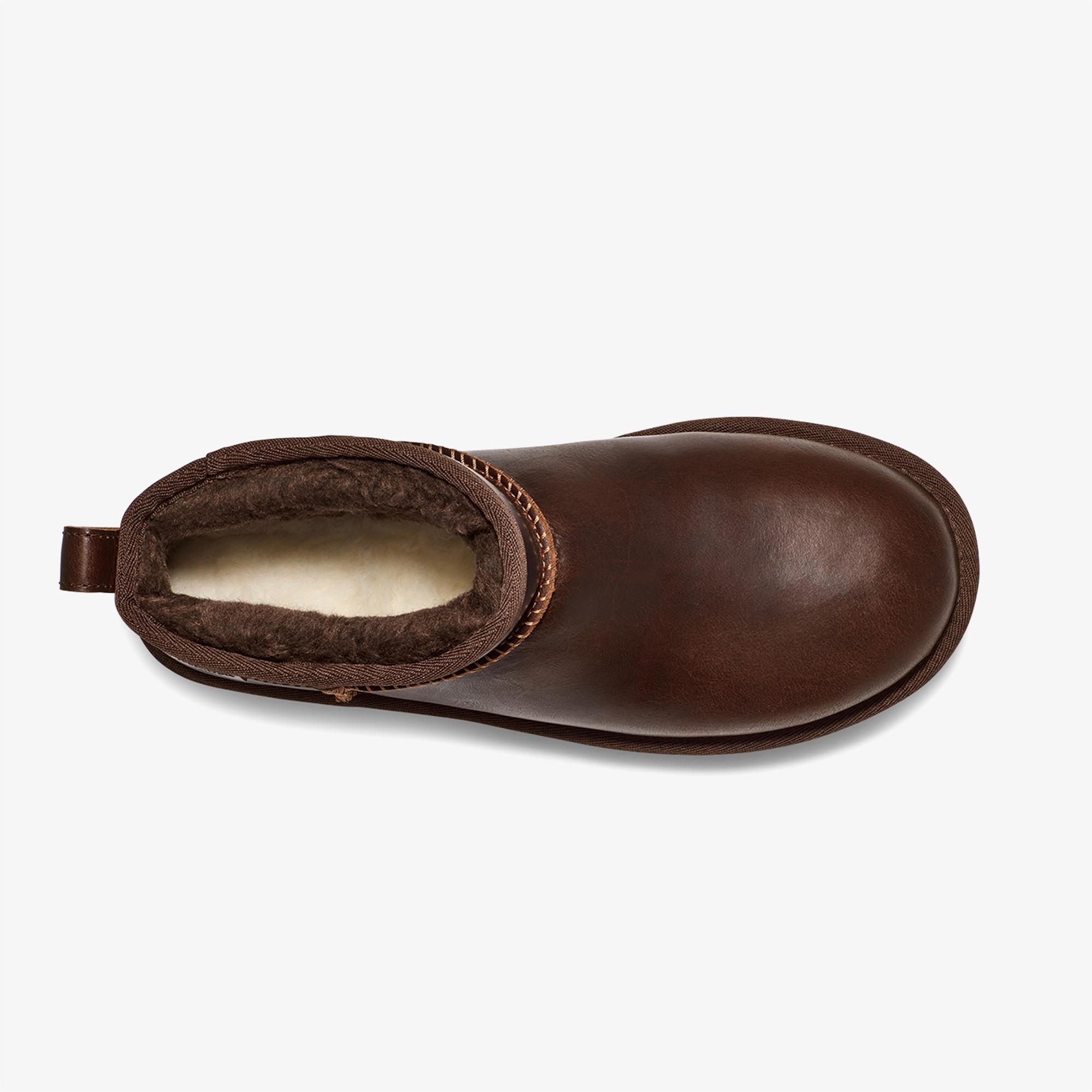 Ugg Kahverengi Ugg Classic Ultra Mini Regen Kadın Bot