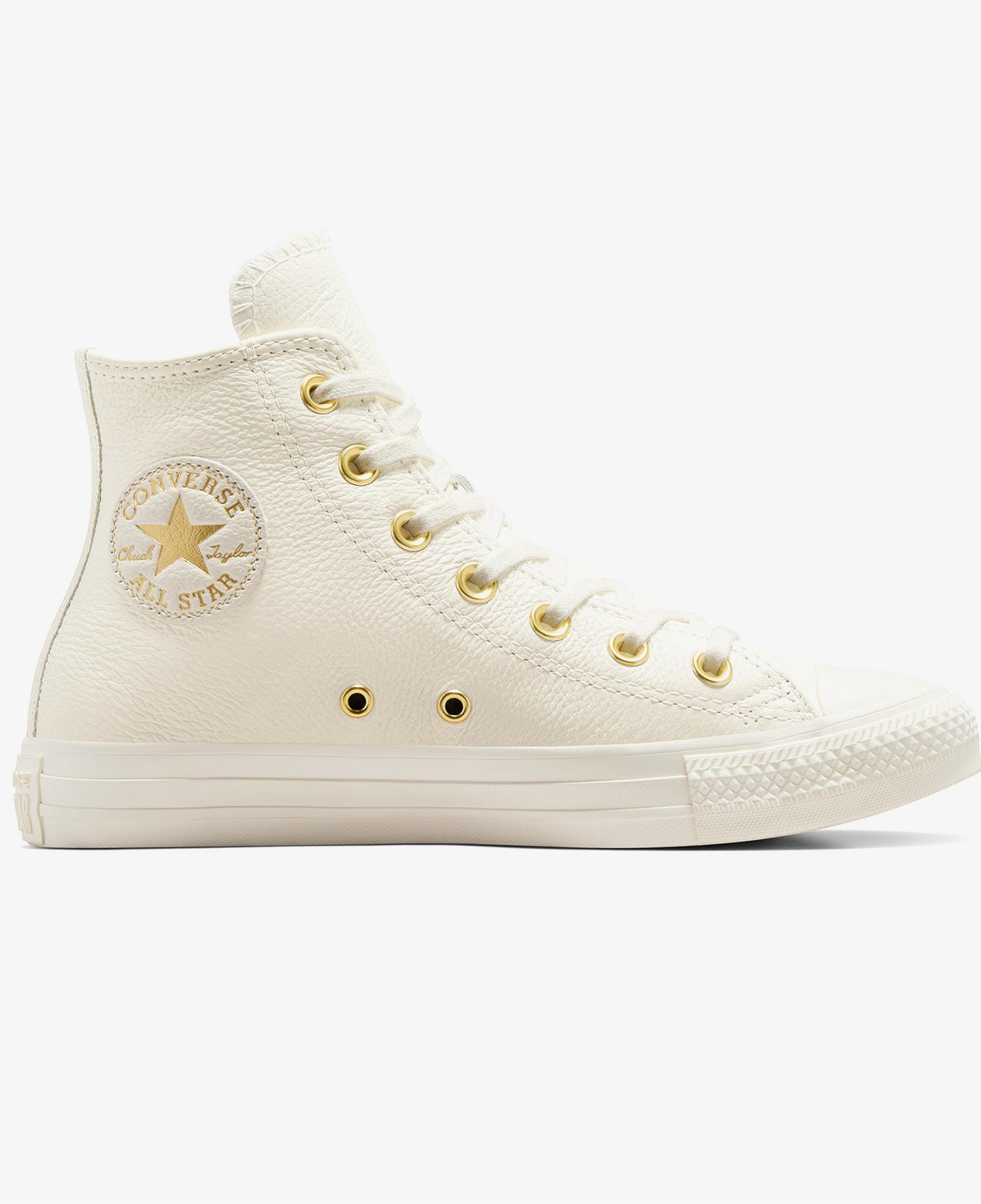 Converse Chuck Taylor All Star Kadın Krem Deri Sneaker