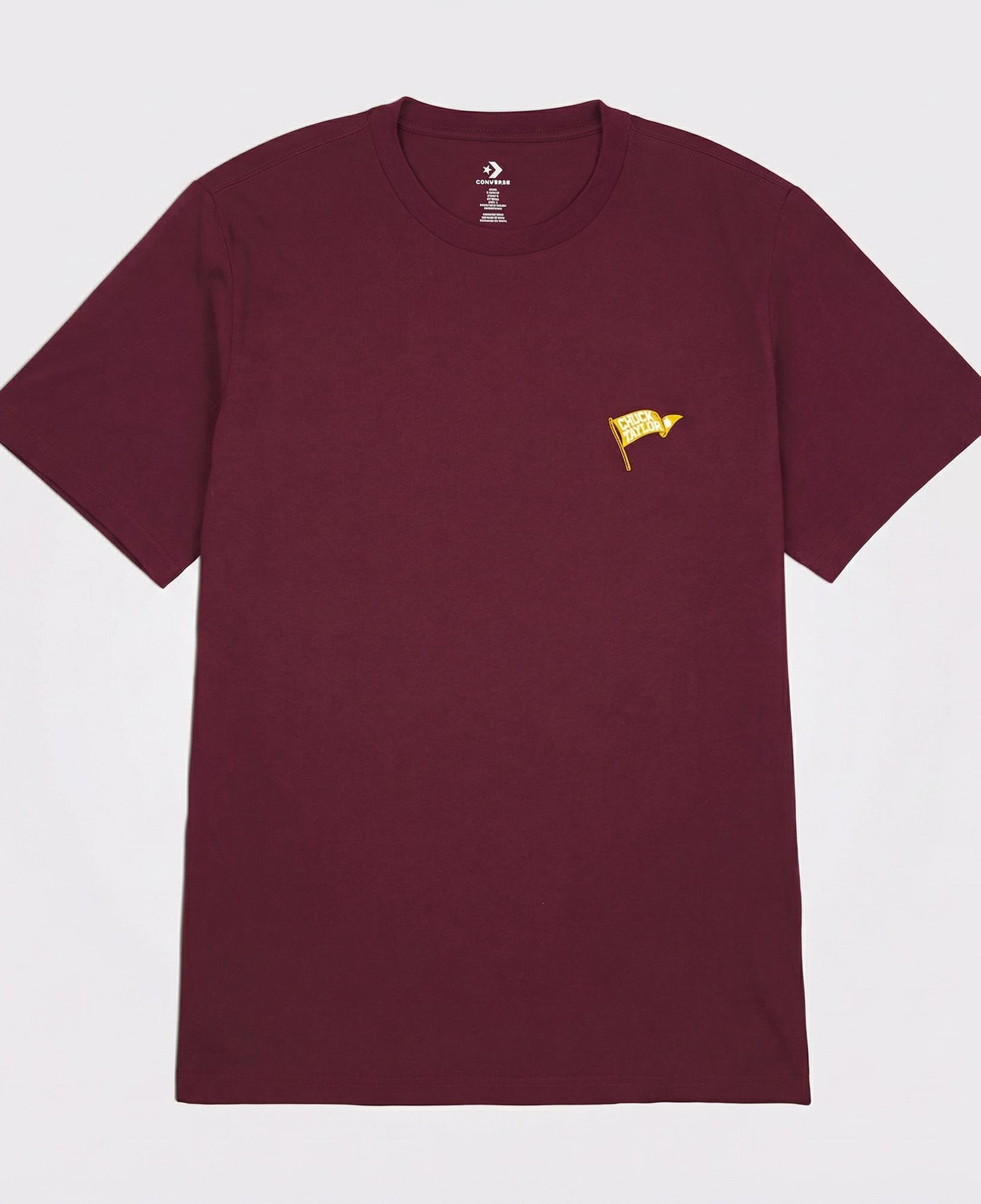 Converse Retro Flag Erkek Bordo T-Shirt