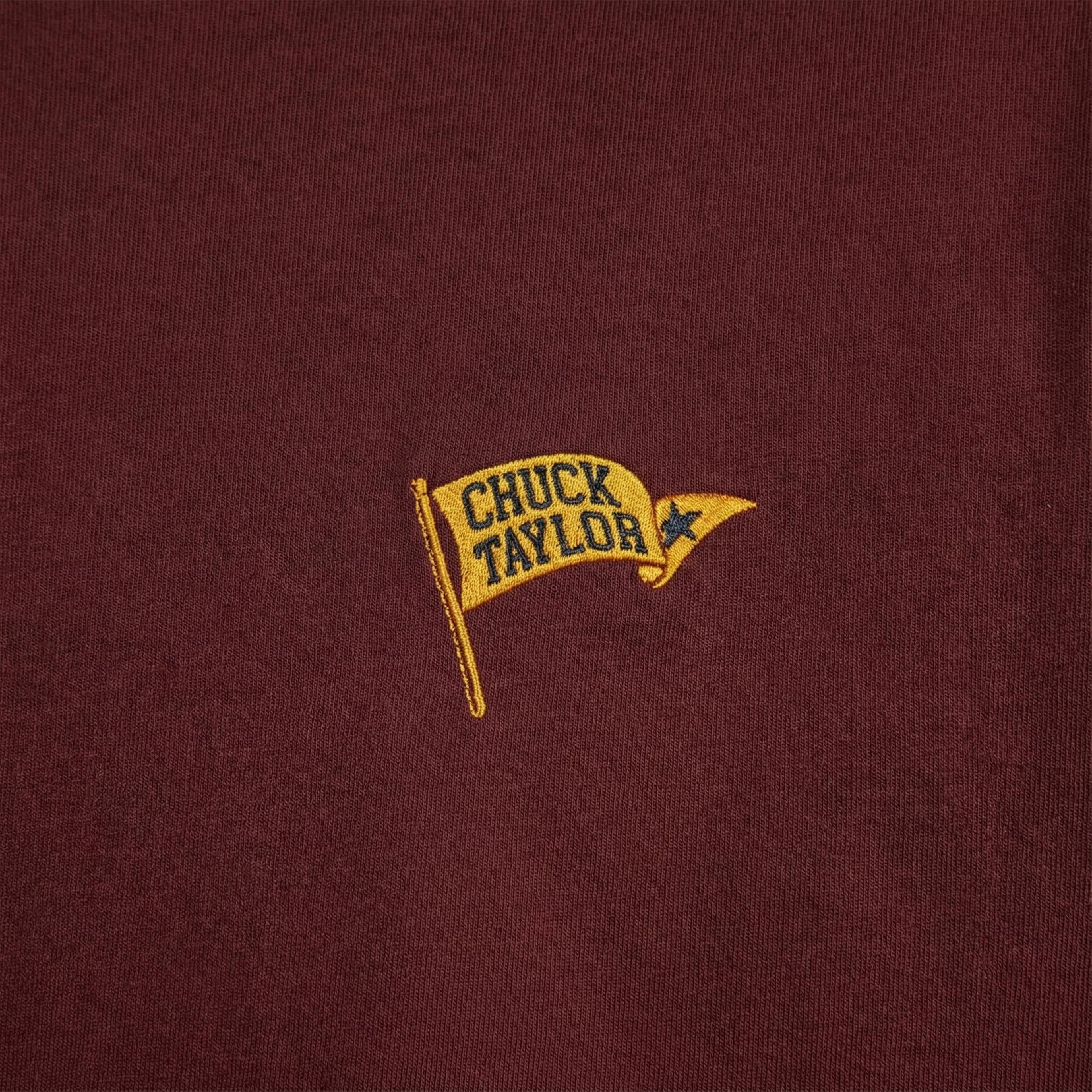 Converse Retro Flag Erkek Bordo T-Shirt