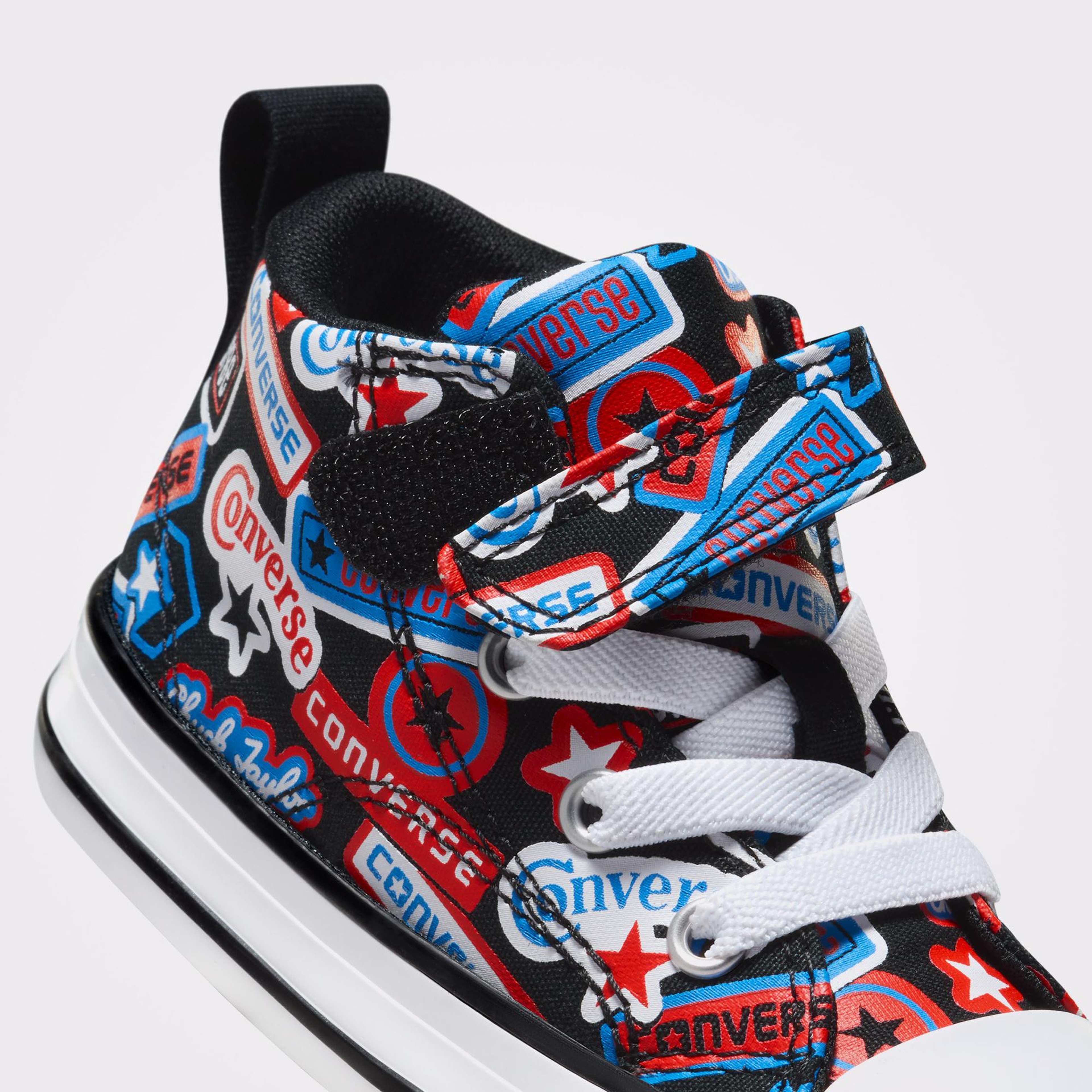 Converse Chuck Taylor All Star Malden Street Stickers Çocuk Siyah Sneaker