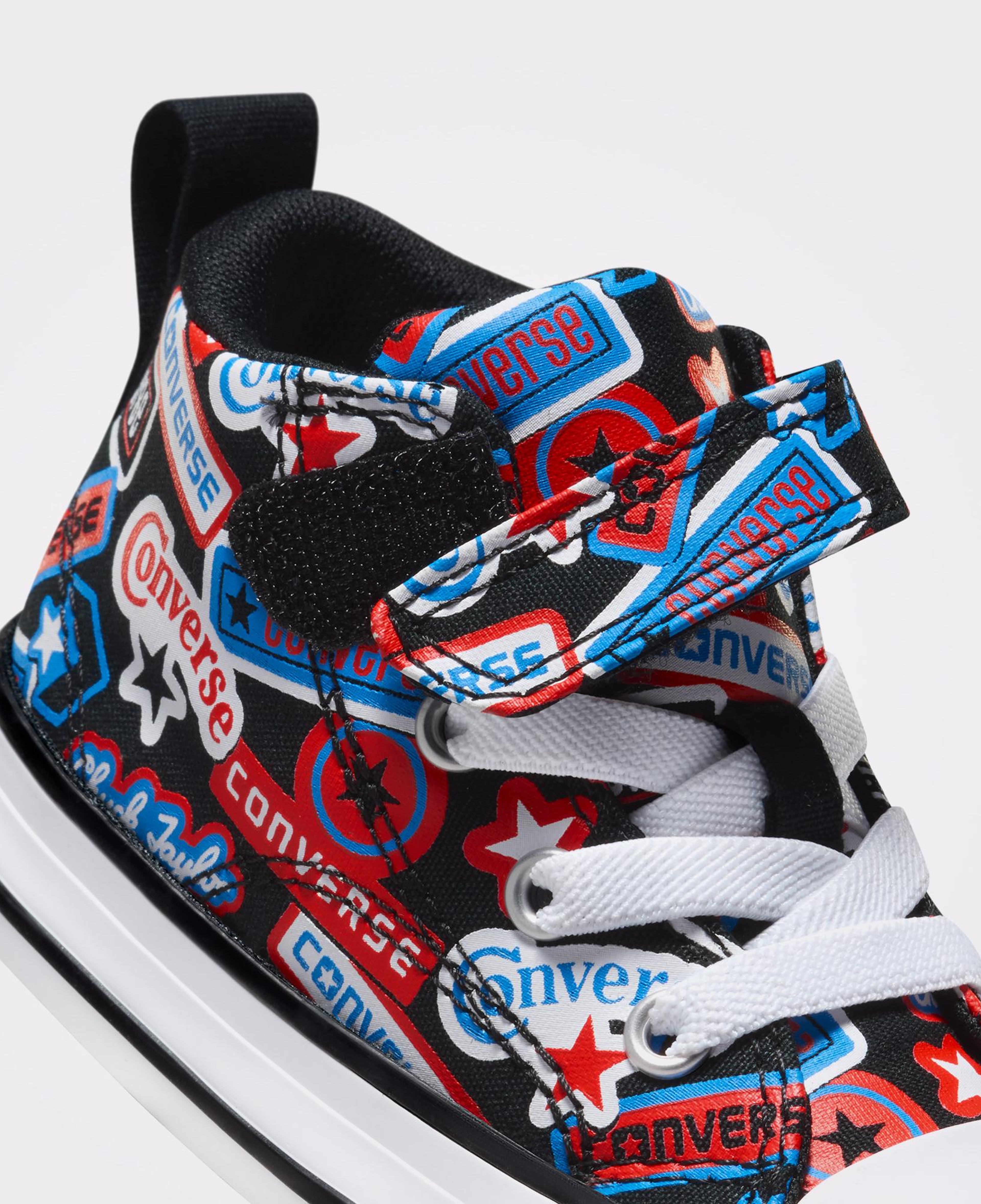 Converse Chuck Taylor All Star Malden Street Stickers Çocuk Siyah Sneaker