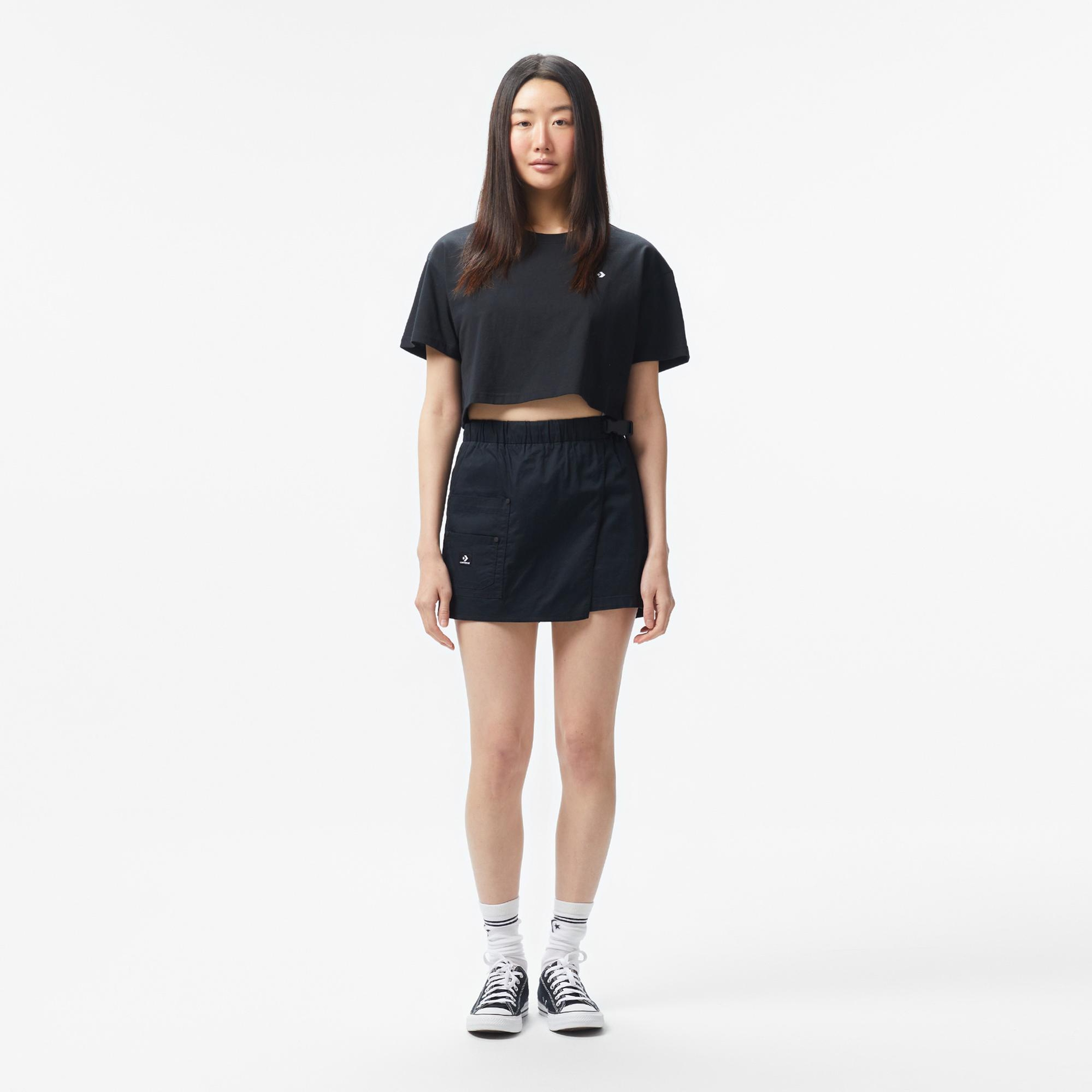 Converse Kadın Siyah T-Shirt