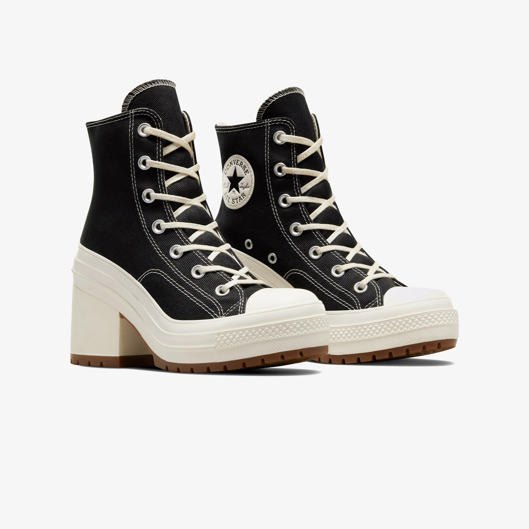 Converse Chuck 70 De Luxe Heel Unisex Siyah Platform Sneaker