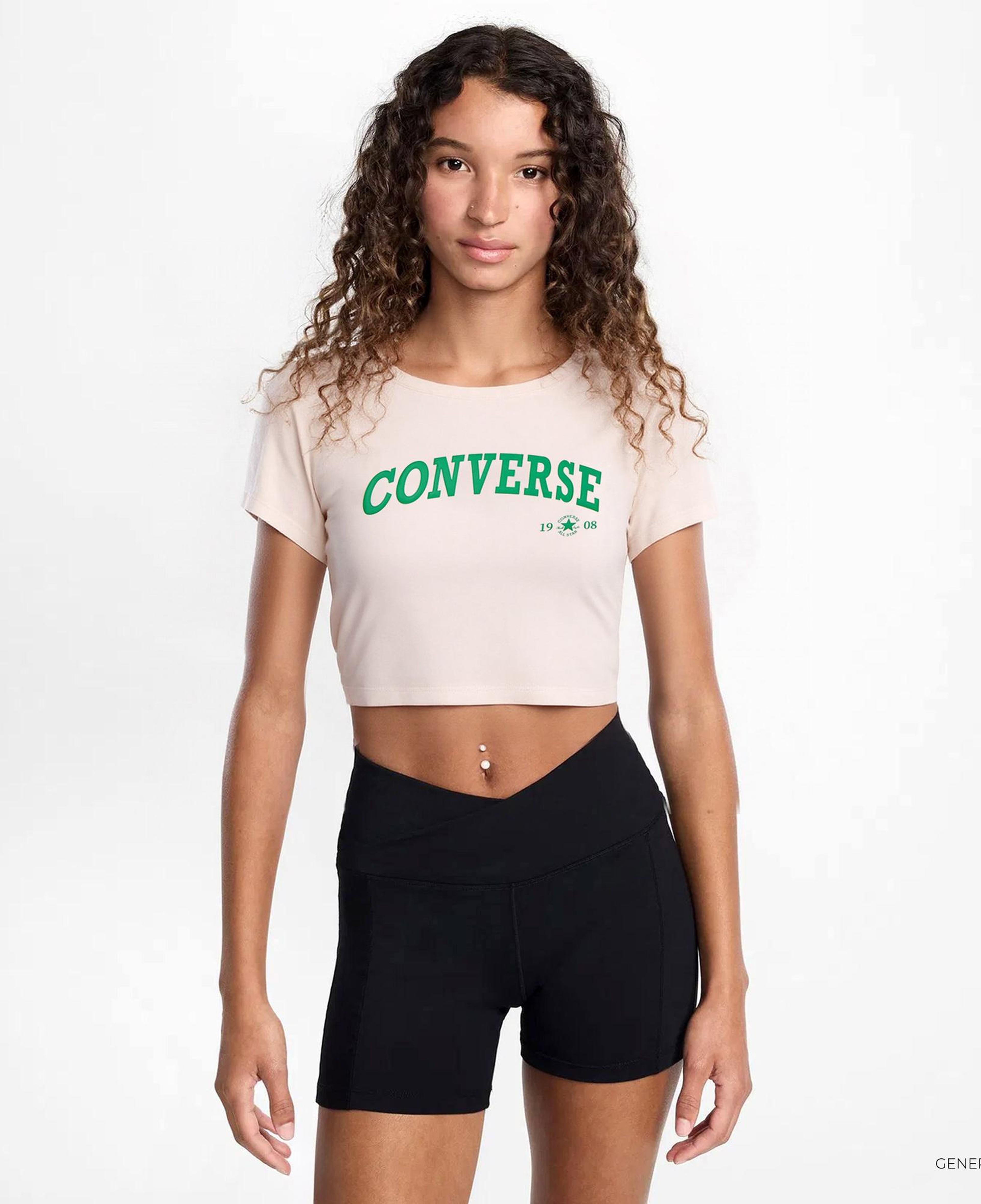 Converse Collegiate Gold Kadın Krem T-Shirt