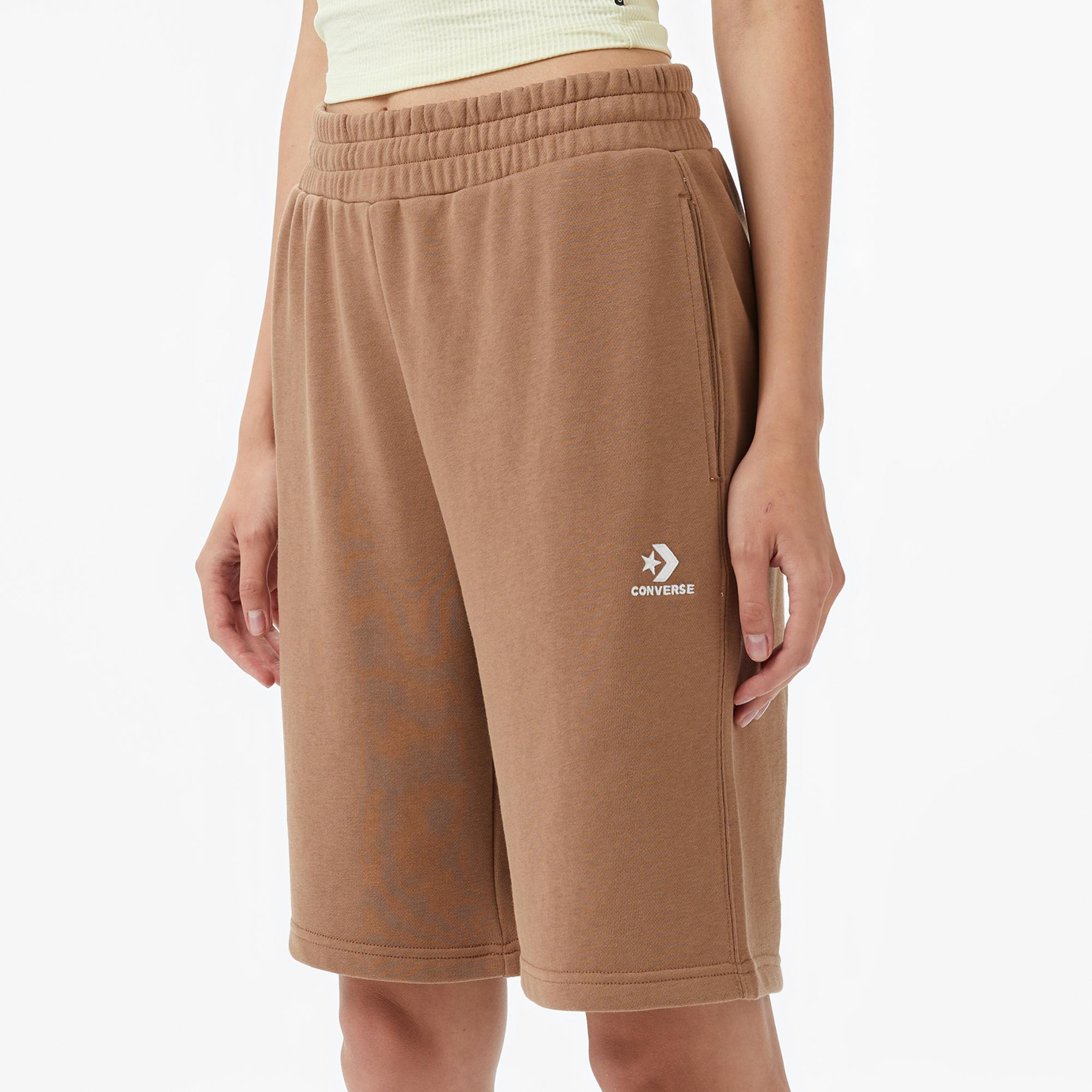 Converse Go-To Unisex Kahverengi Şort