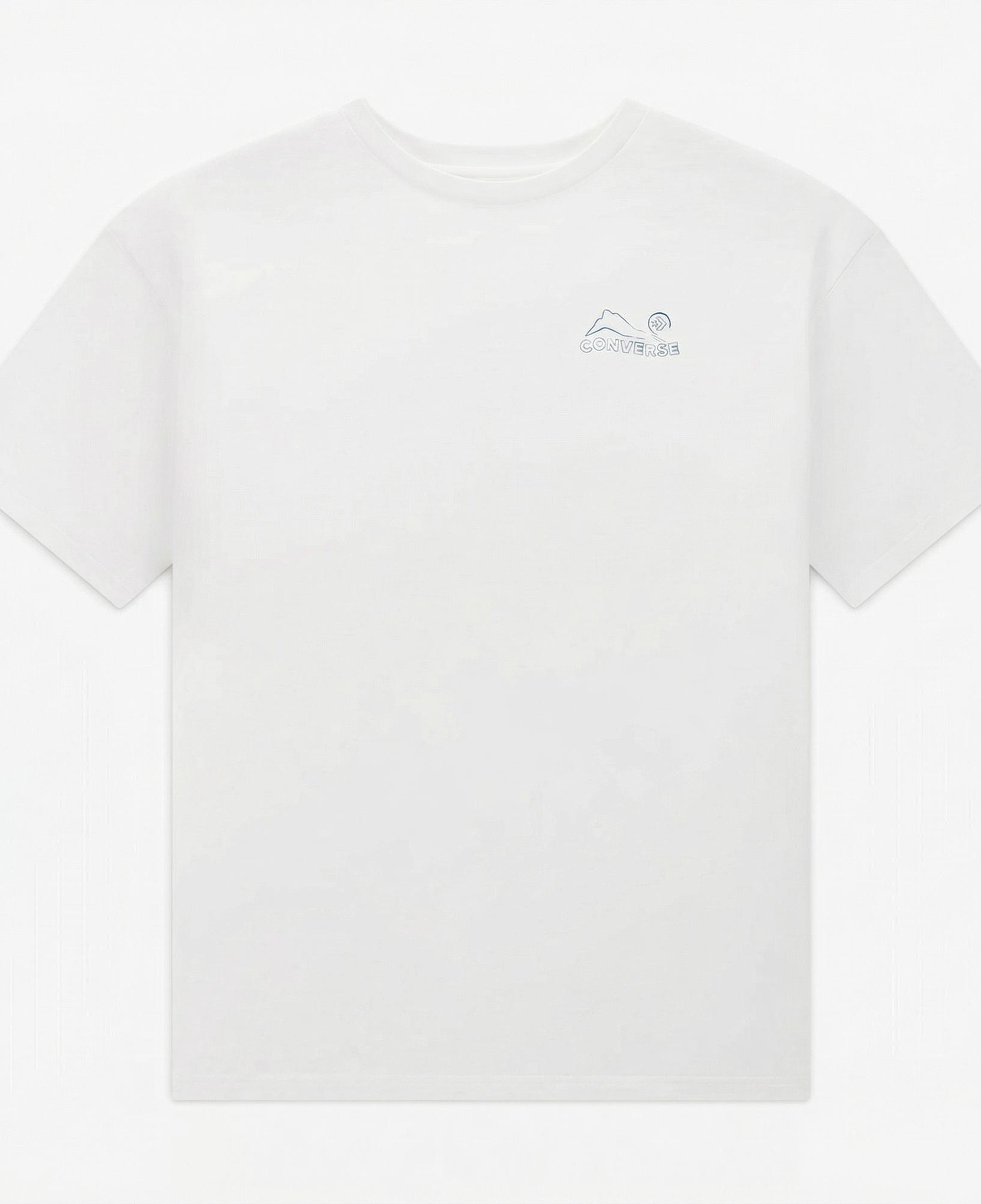 Converse Erkek Baskılı Beyaz T-Shirt
