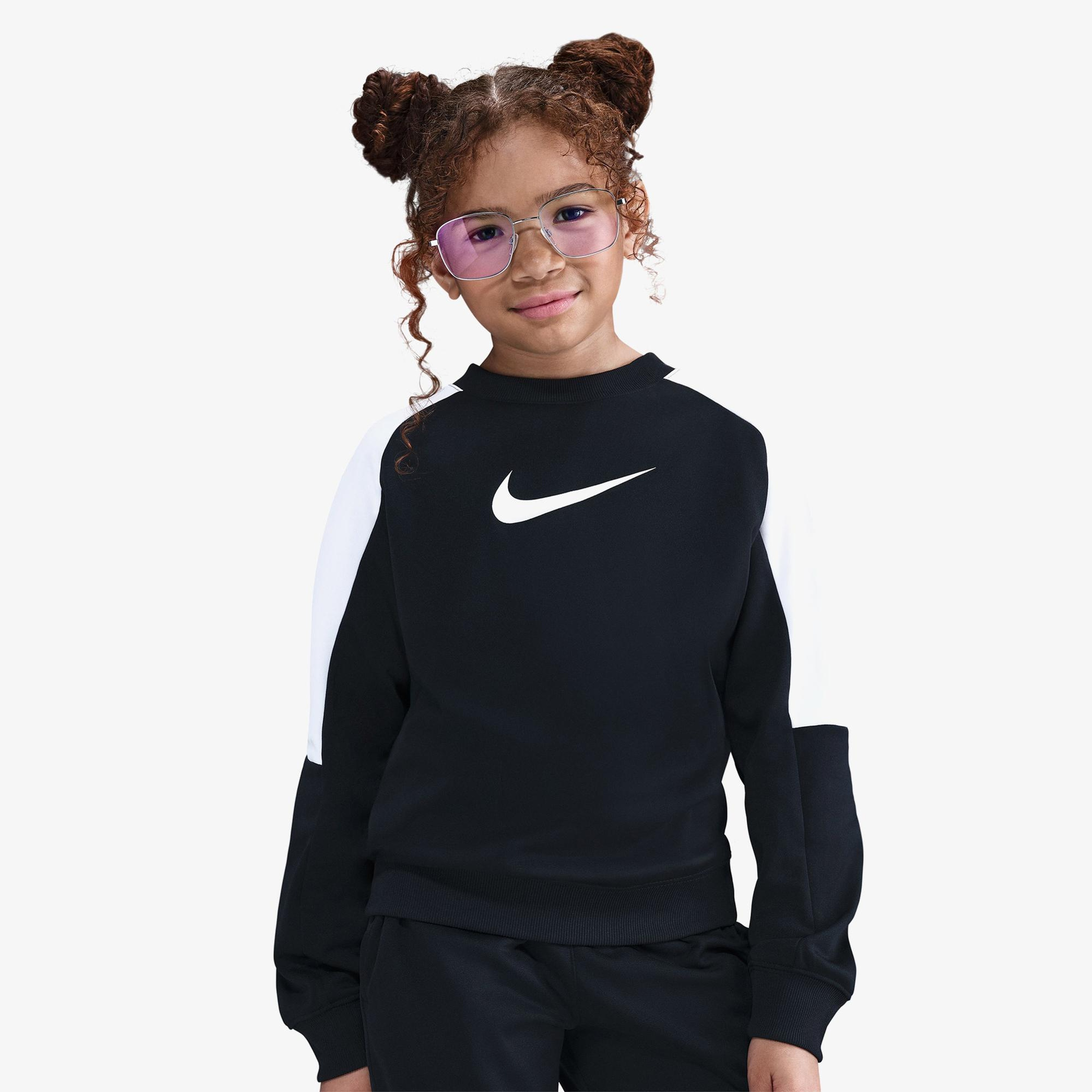 Nike Sportswear Dri-Fit Crew Çocuk Siyah Eşofman Takımı
