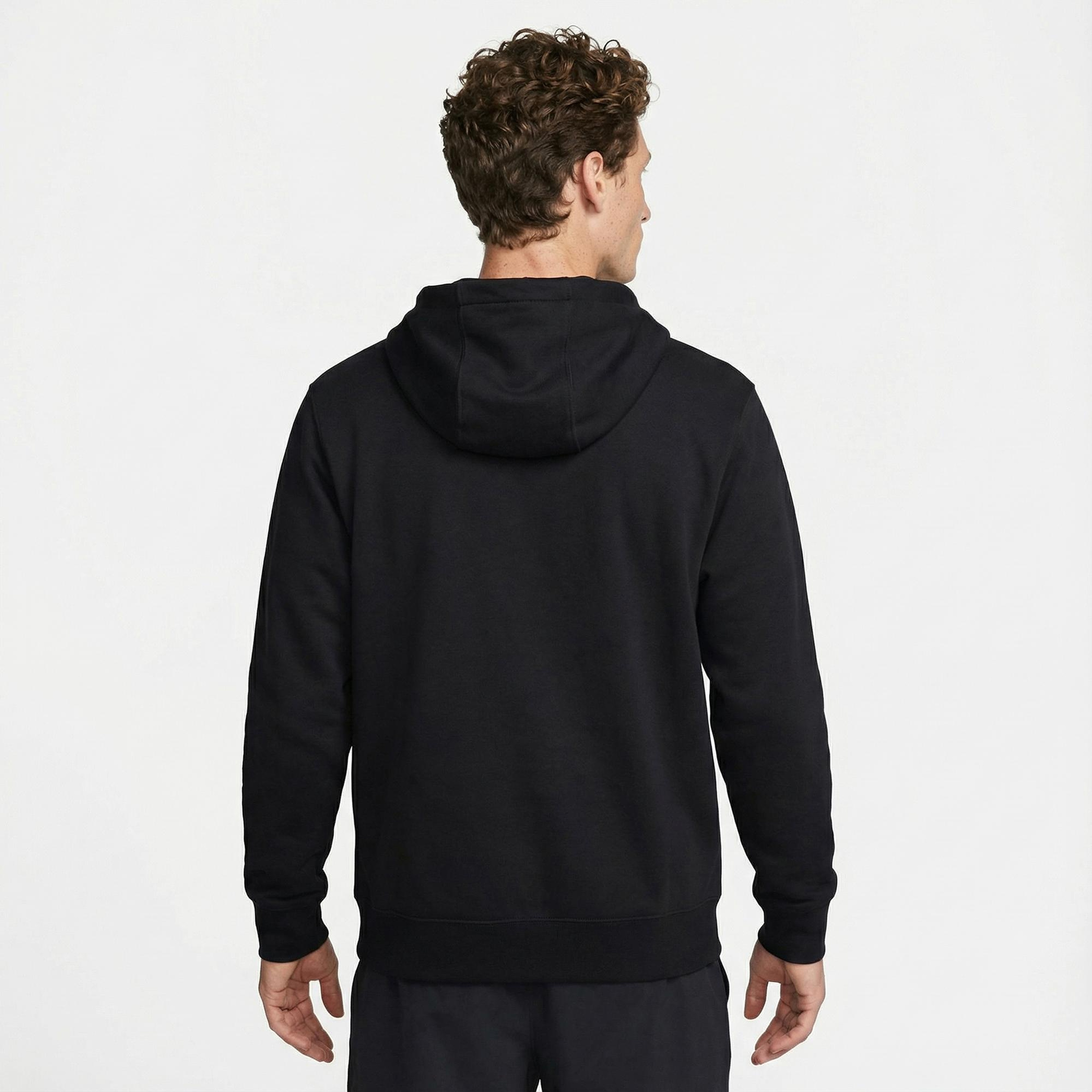 Nike Club Erkek Siyah Hoodie