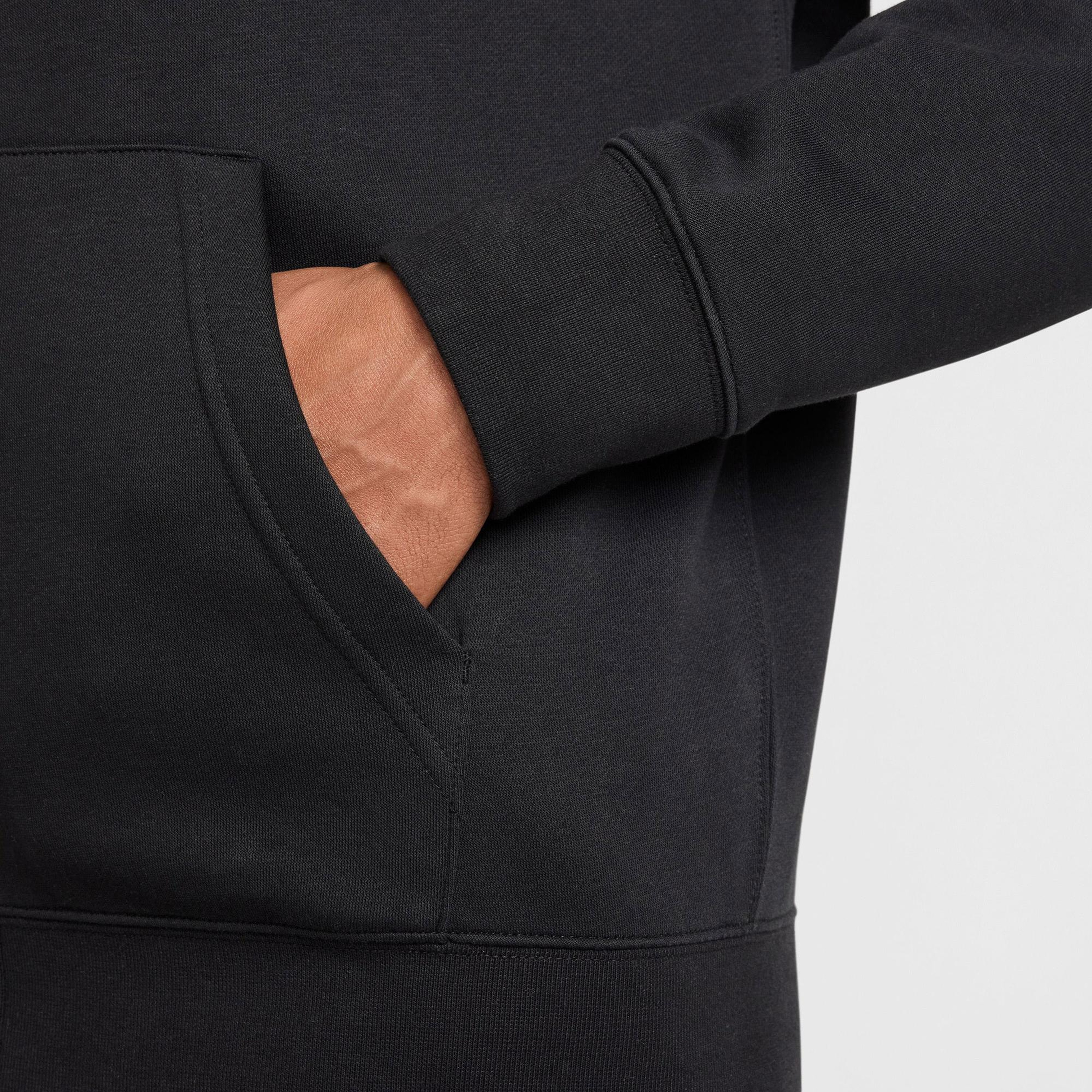 Nike Club Erkek Siyah Kapüşonlu Hoodie