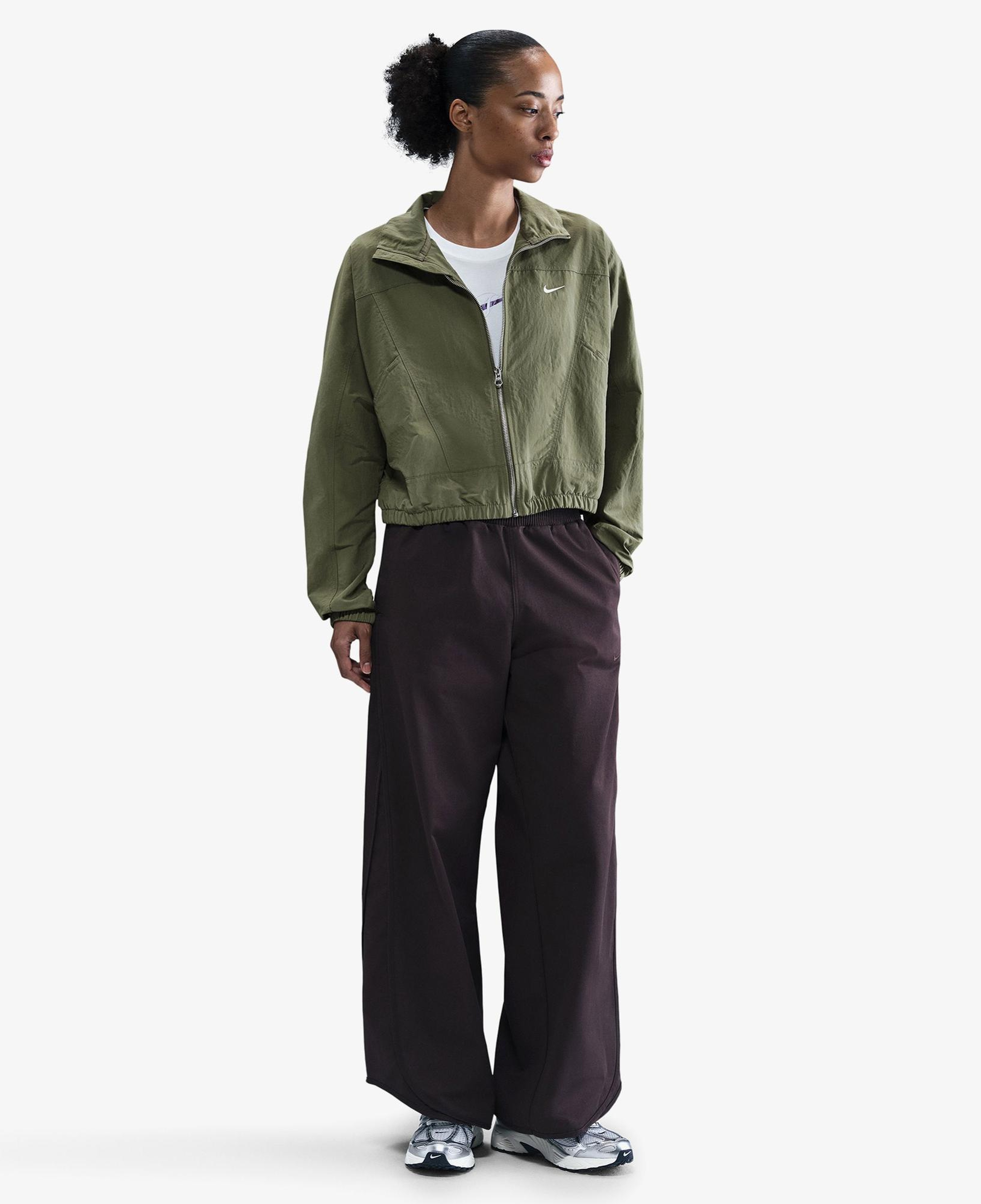 Nike Sportswear Everything Woven Kadın Yeşil Ceket