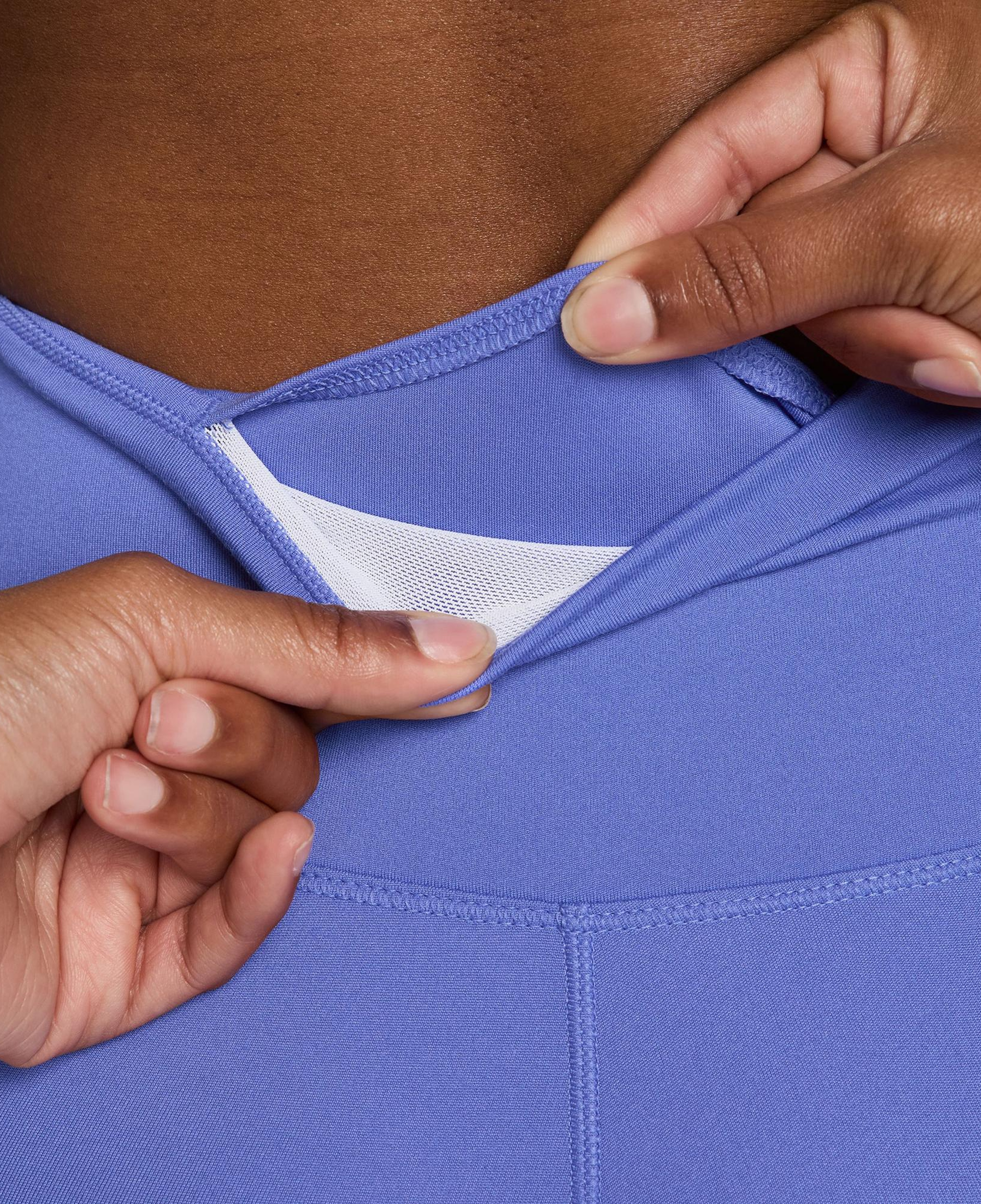 Nike Dri-Fit One Seamless Front Yüksek Belli Kadın Mor Tayt