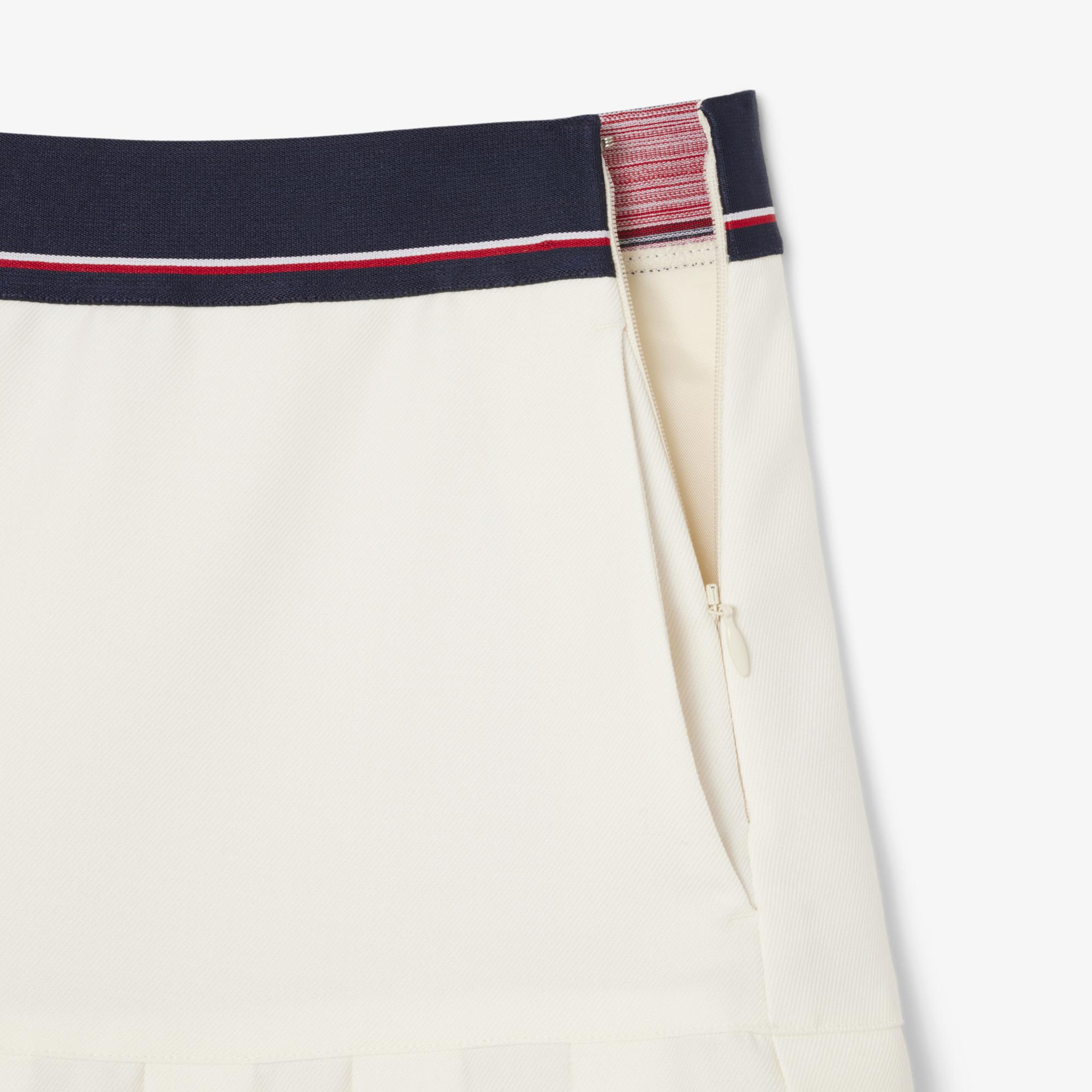 Lacoste Kadın Flare Fit Krem Etek