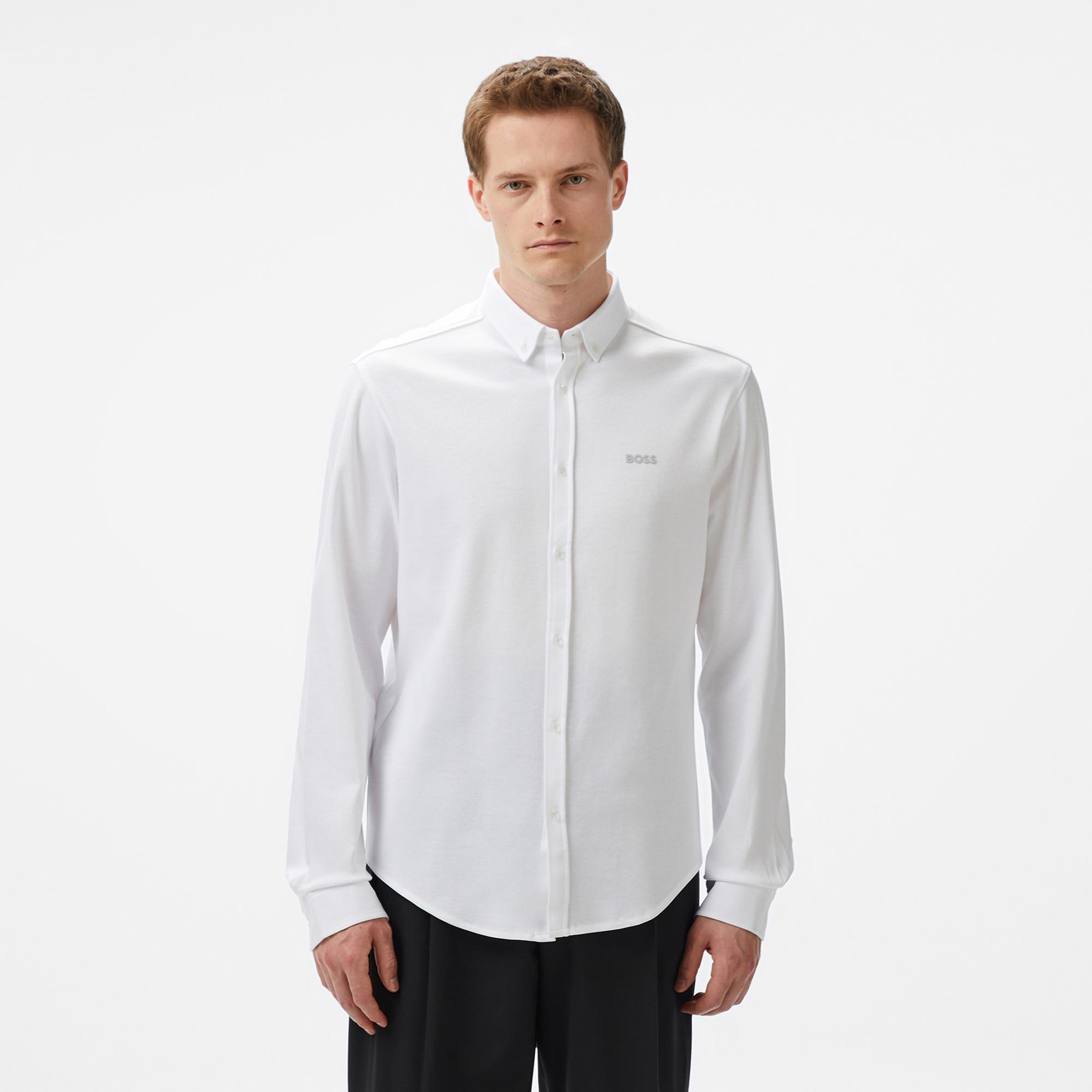 Boss Motion Erkek Beyaz Gömlek