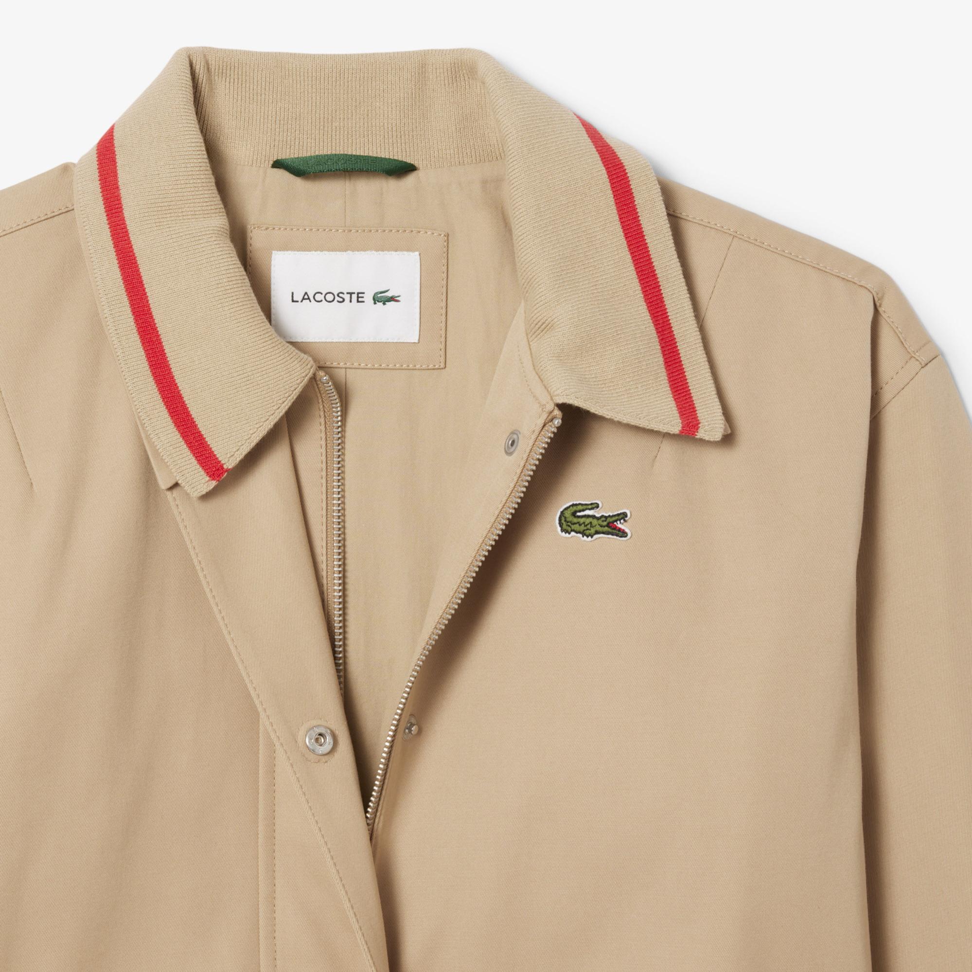 Lacoste Kadın Relaxed Fit Bej Trençkot