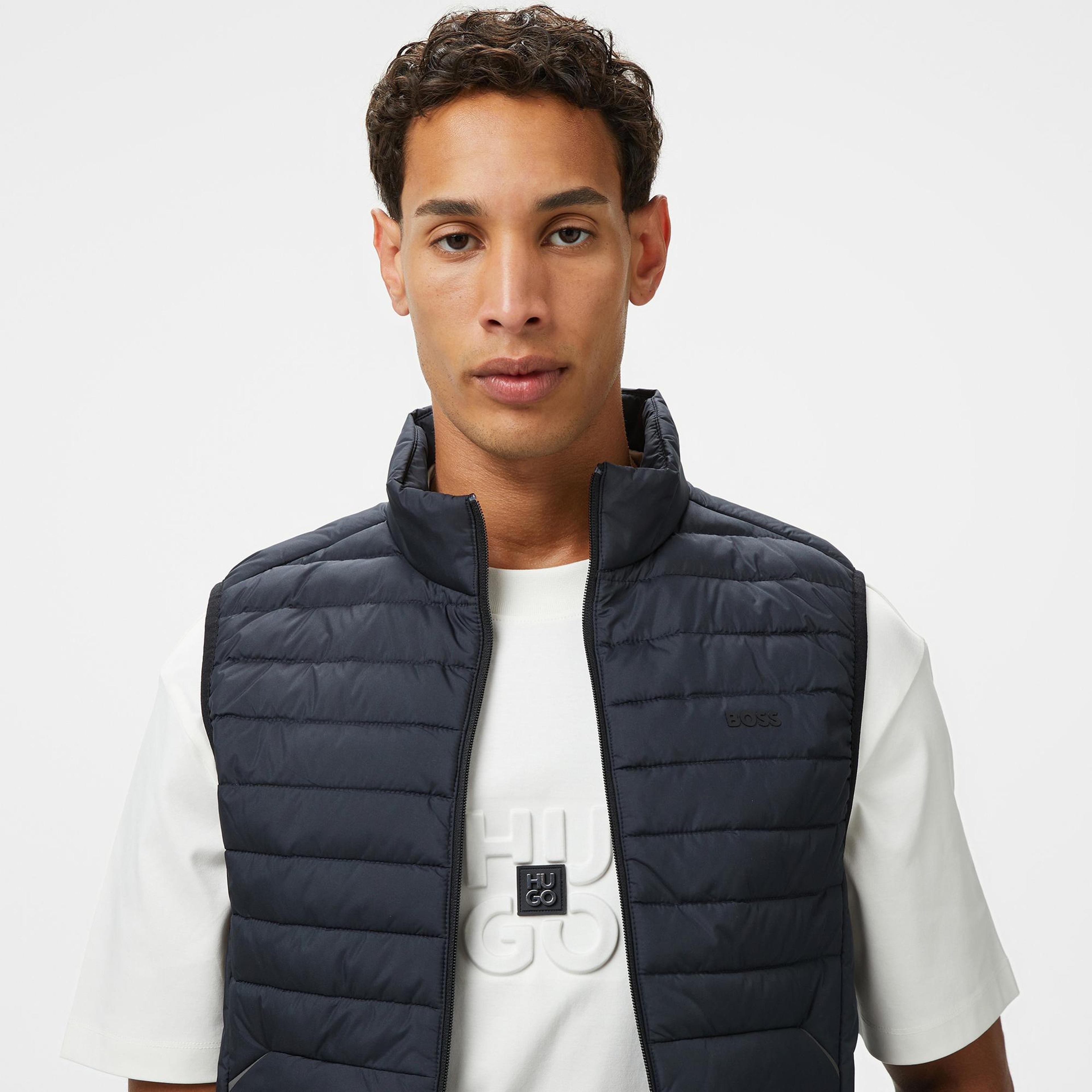 Boss Erkek Lacivert Yelek