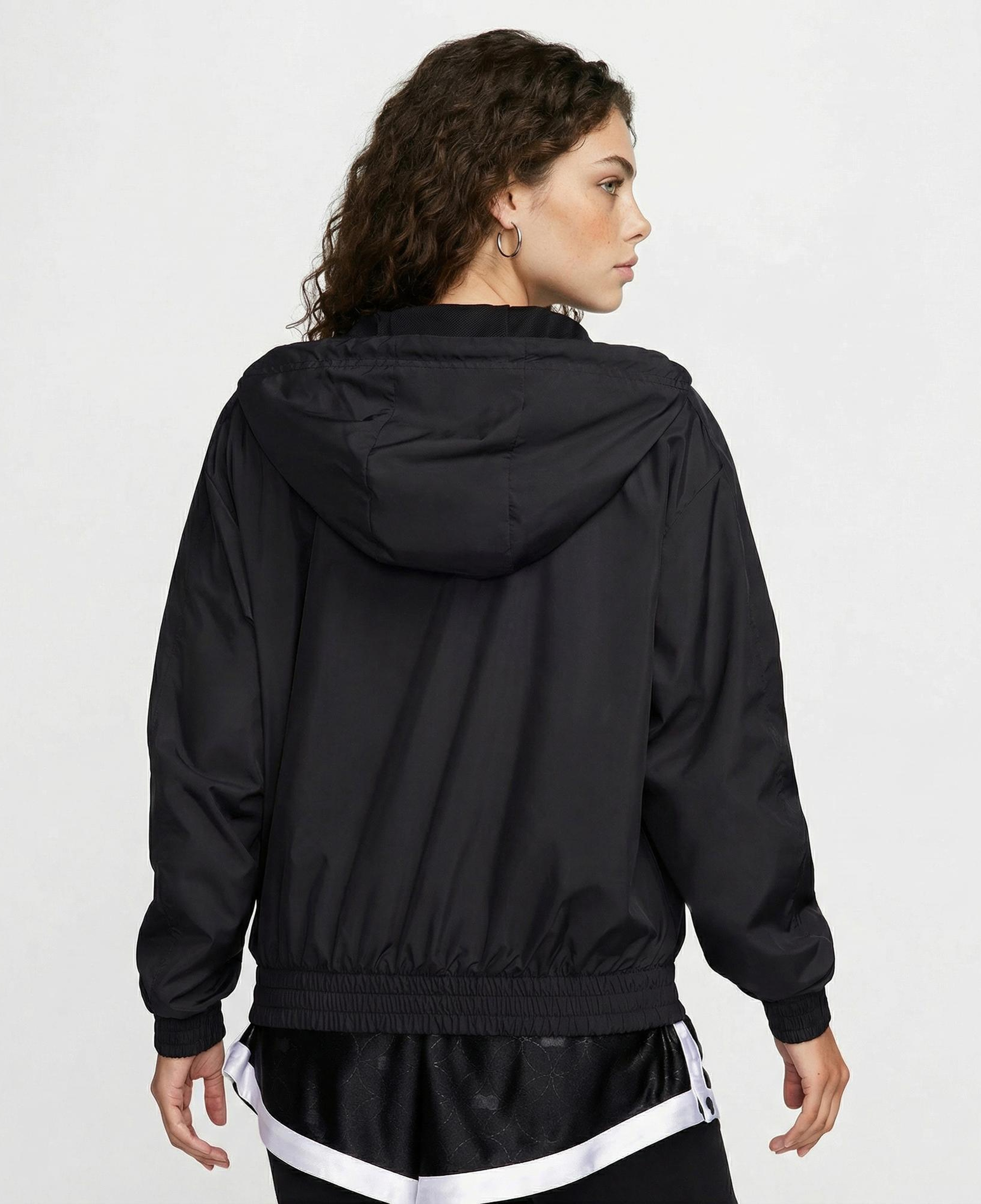 Nike Sportswear Classic Woven Kadın Siyah Ceket