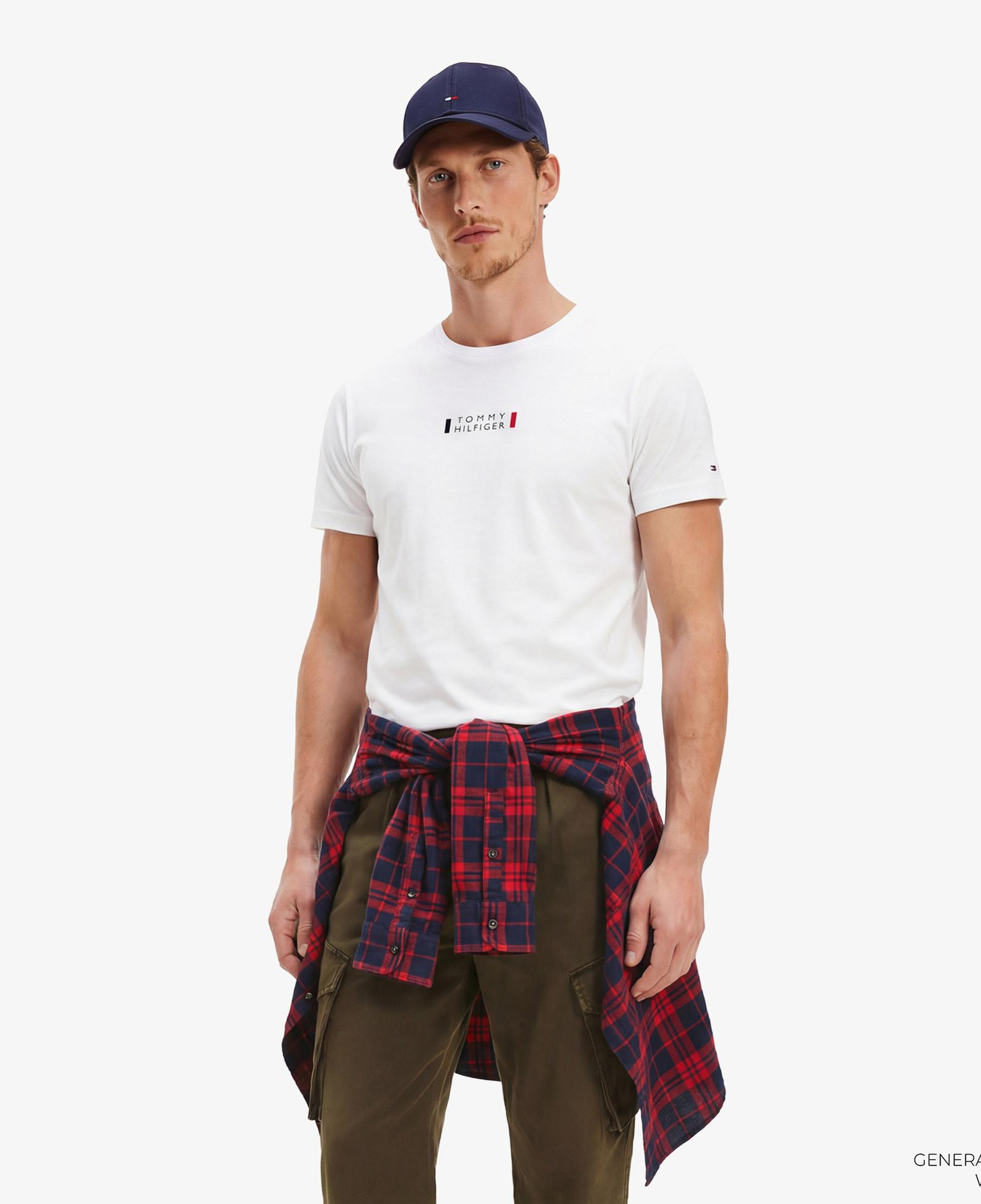 Tommy Hilfiger Brand Love Graphic Erkek Beyaz T-Shirt