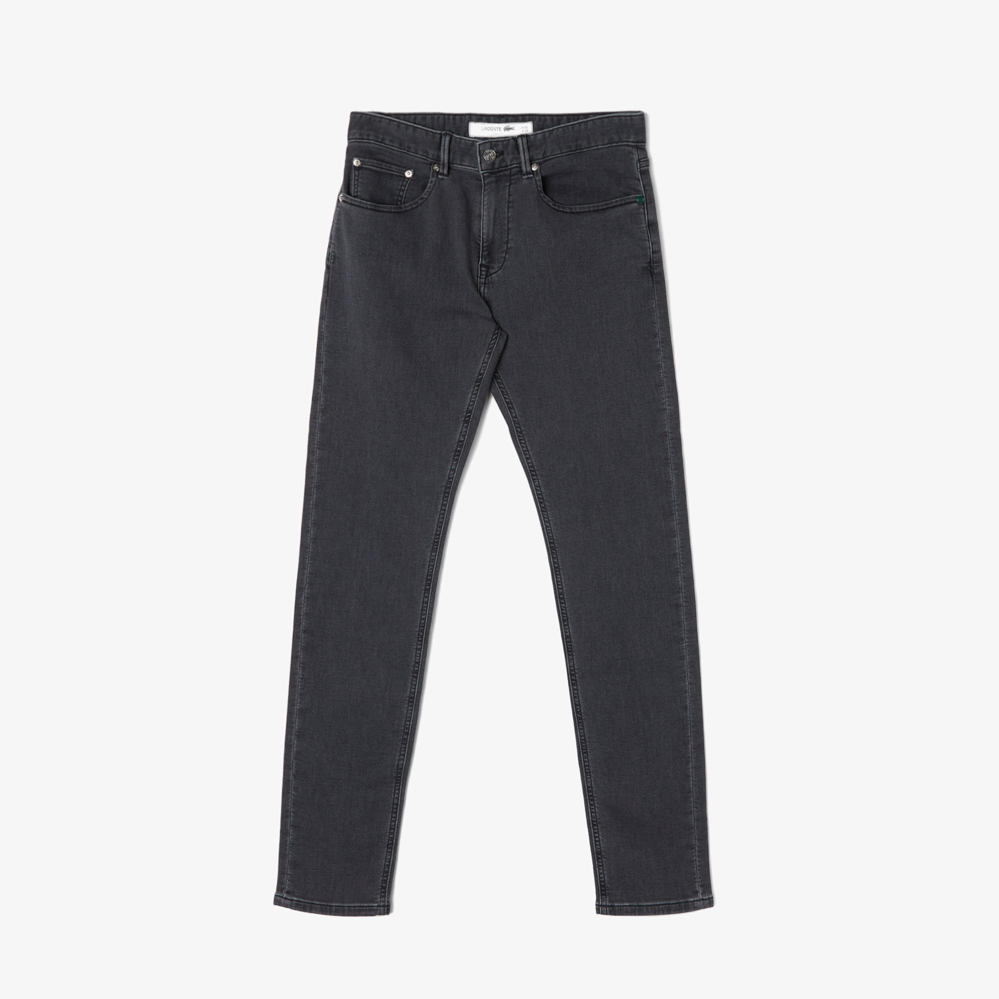 Lacoste Erkek Slim Fit Gri Jean Pantolon