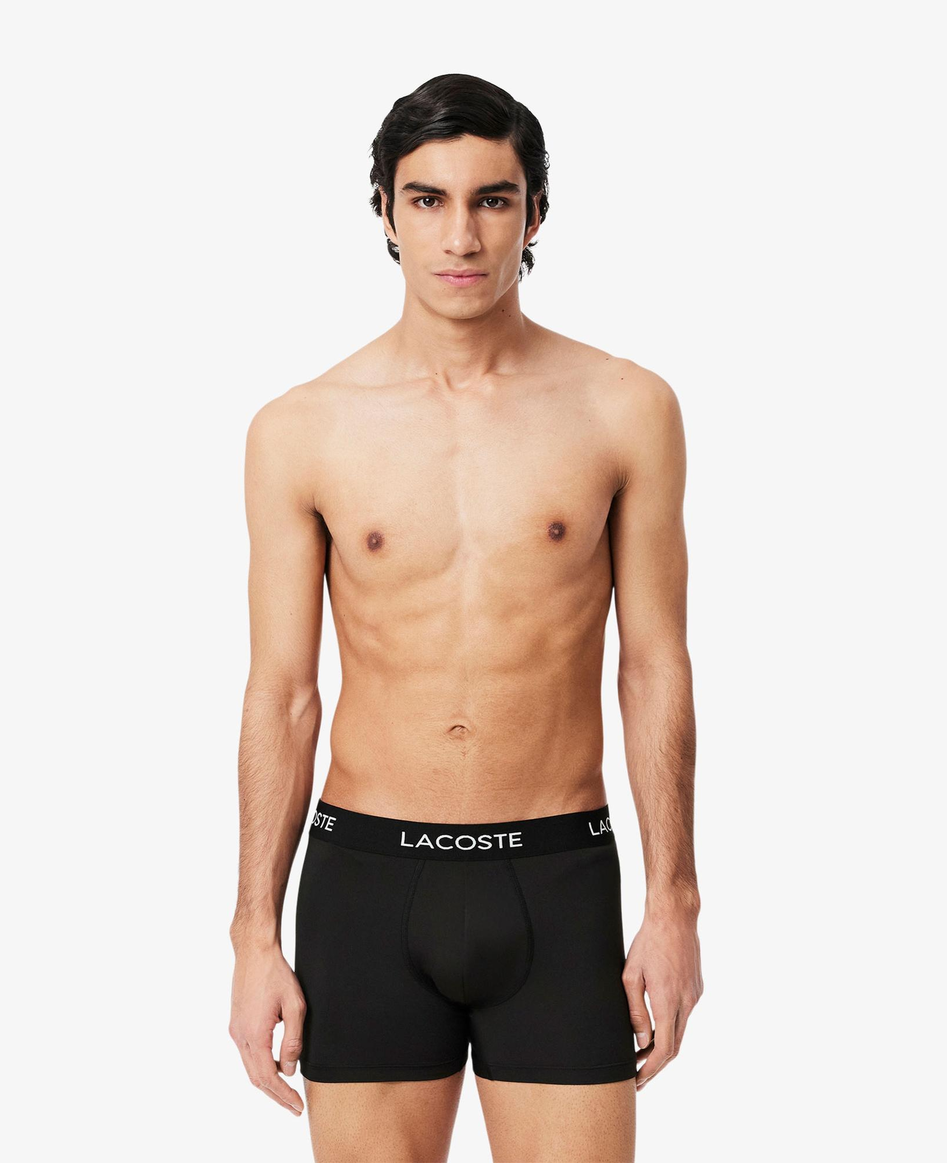 Lacoste Erkek 3'lü Siyah Boxer