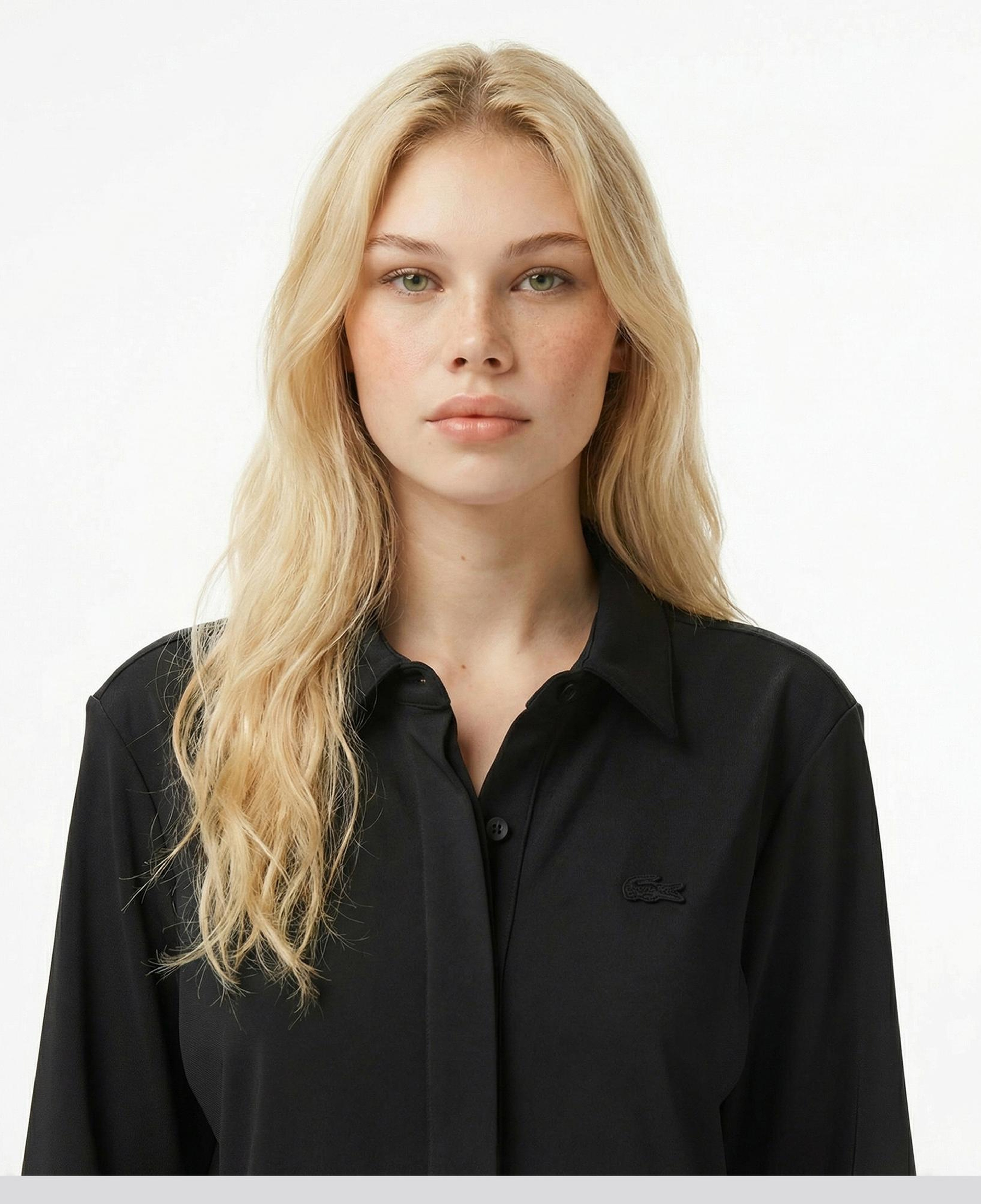 Lacoste Kadın Siyah Gömlek