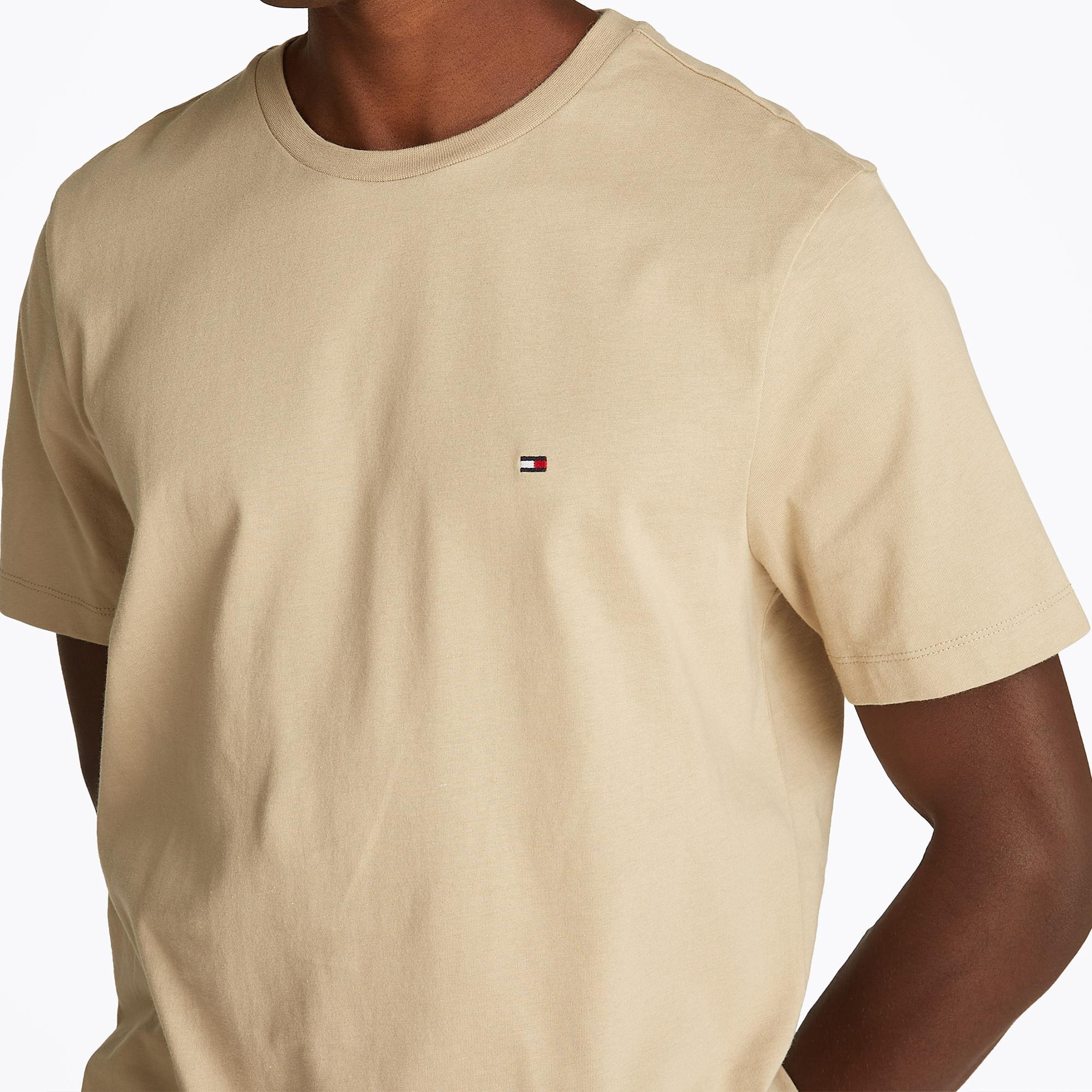 Tommy Hilfiger Erkek Bej T-Shirt