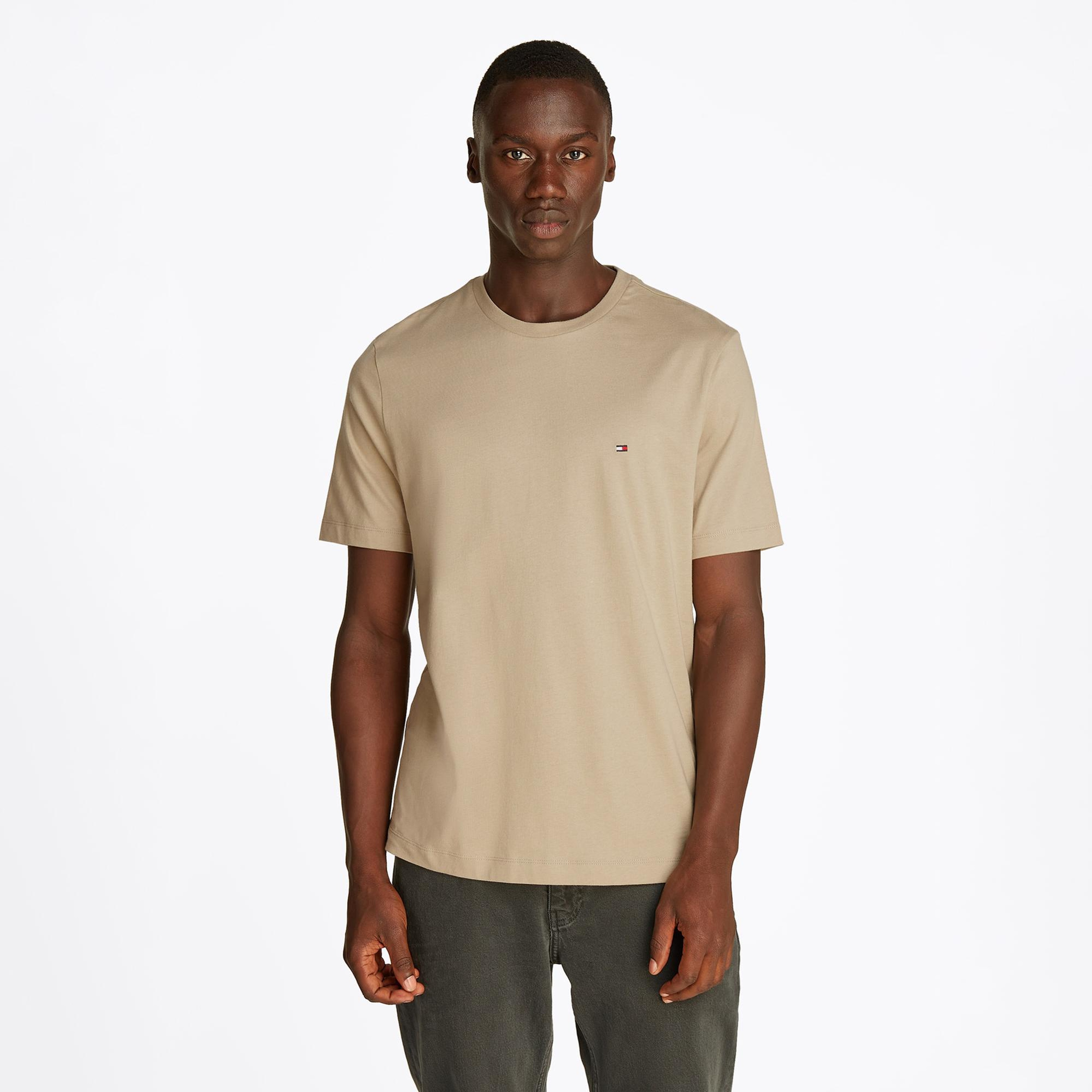 Tommy Hilfiger Erkek Bej T-Shirt