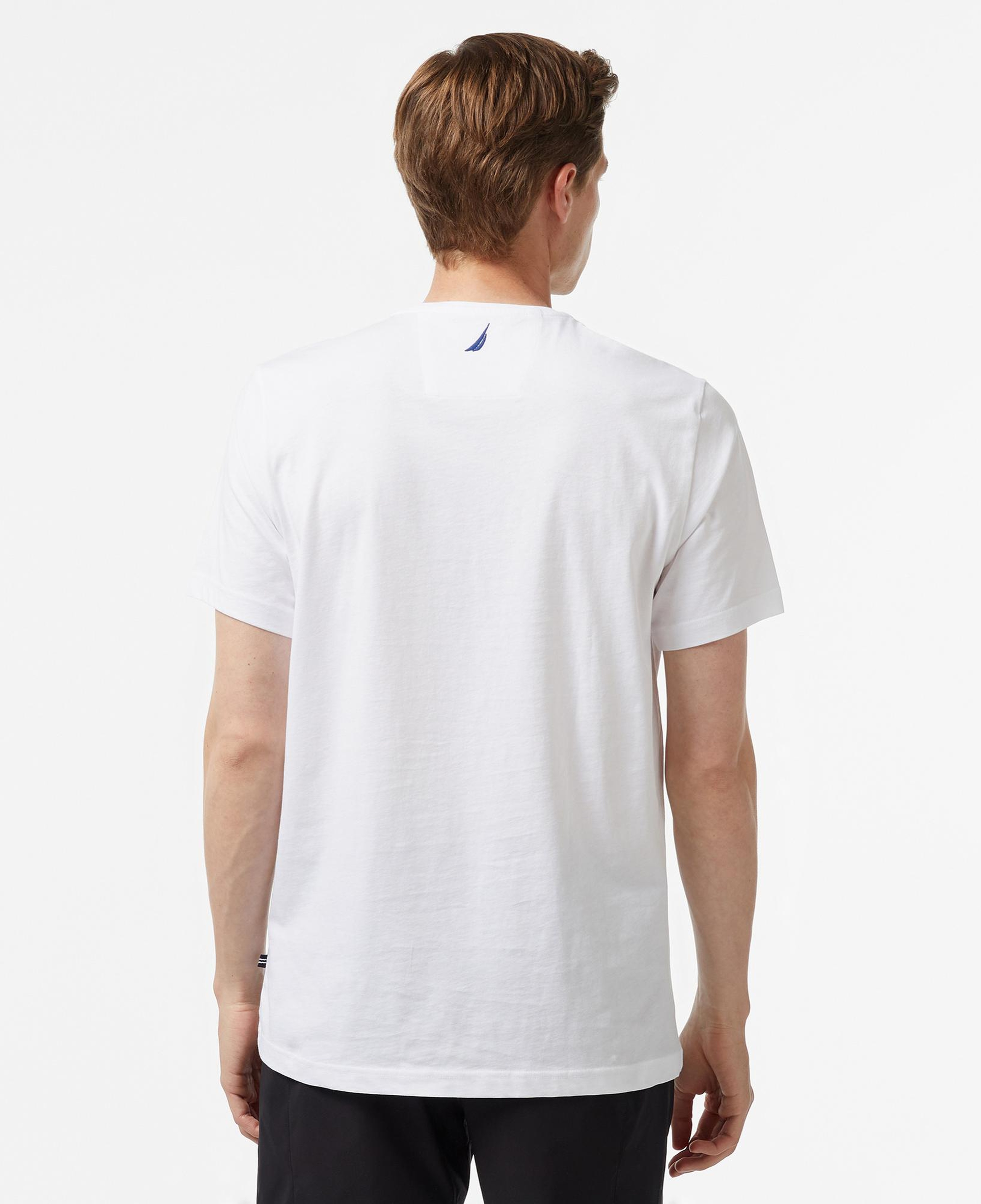 Nautica Erkek Beyaz Standart T-Shirt