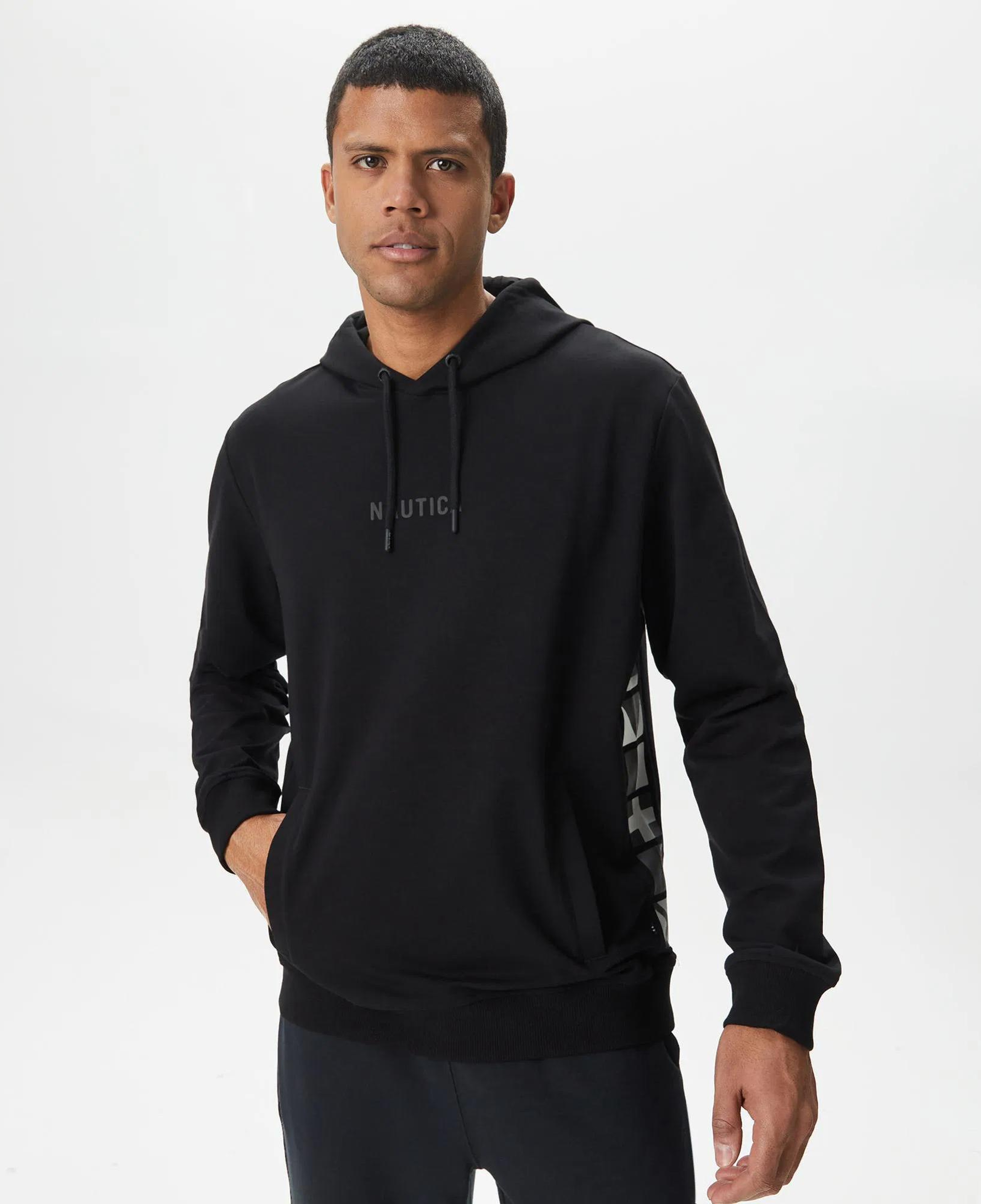 Nautica Erkek Siyah Standart Fit Sweatshirt