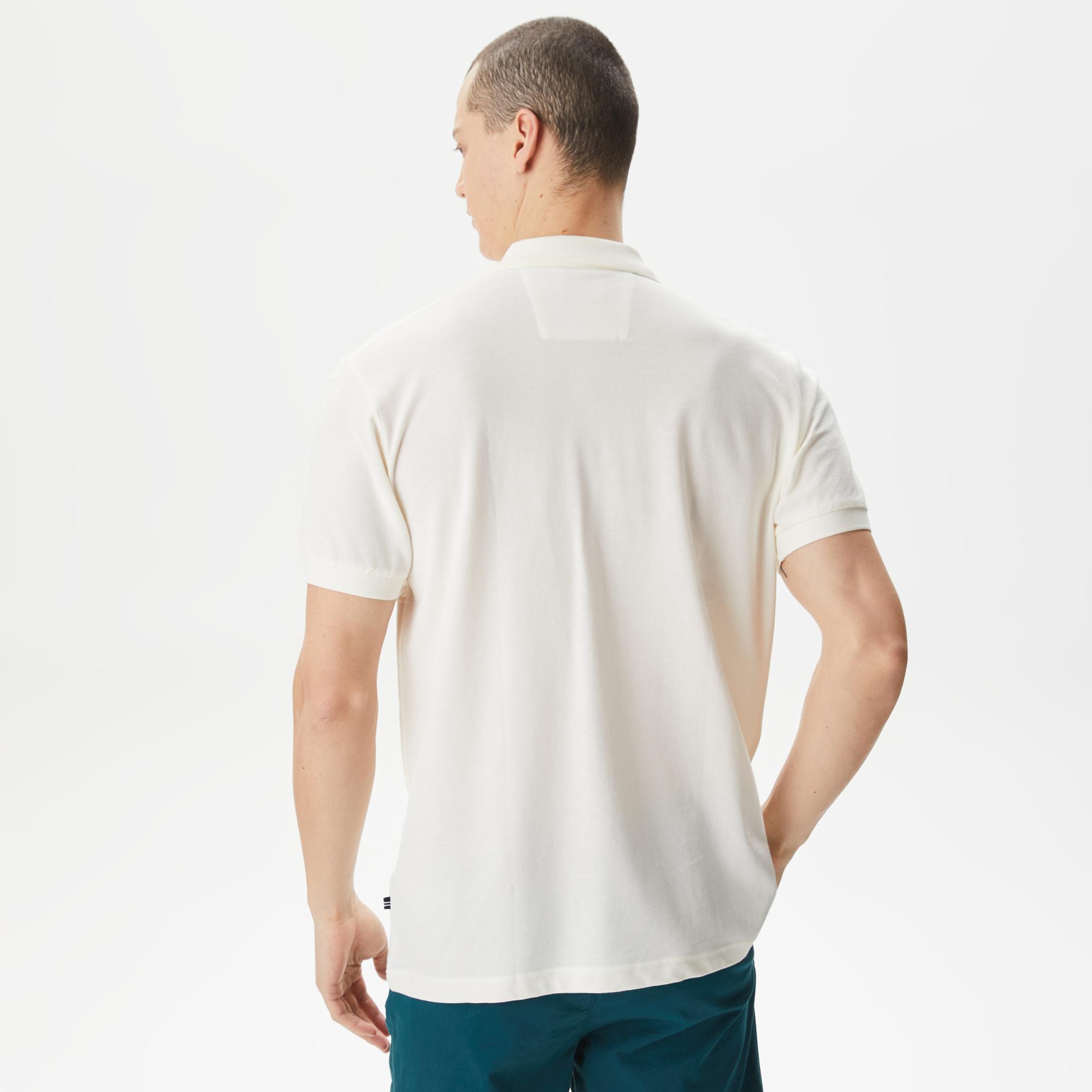 Nautica Erkek Beyaz Classic Fit Polo