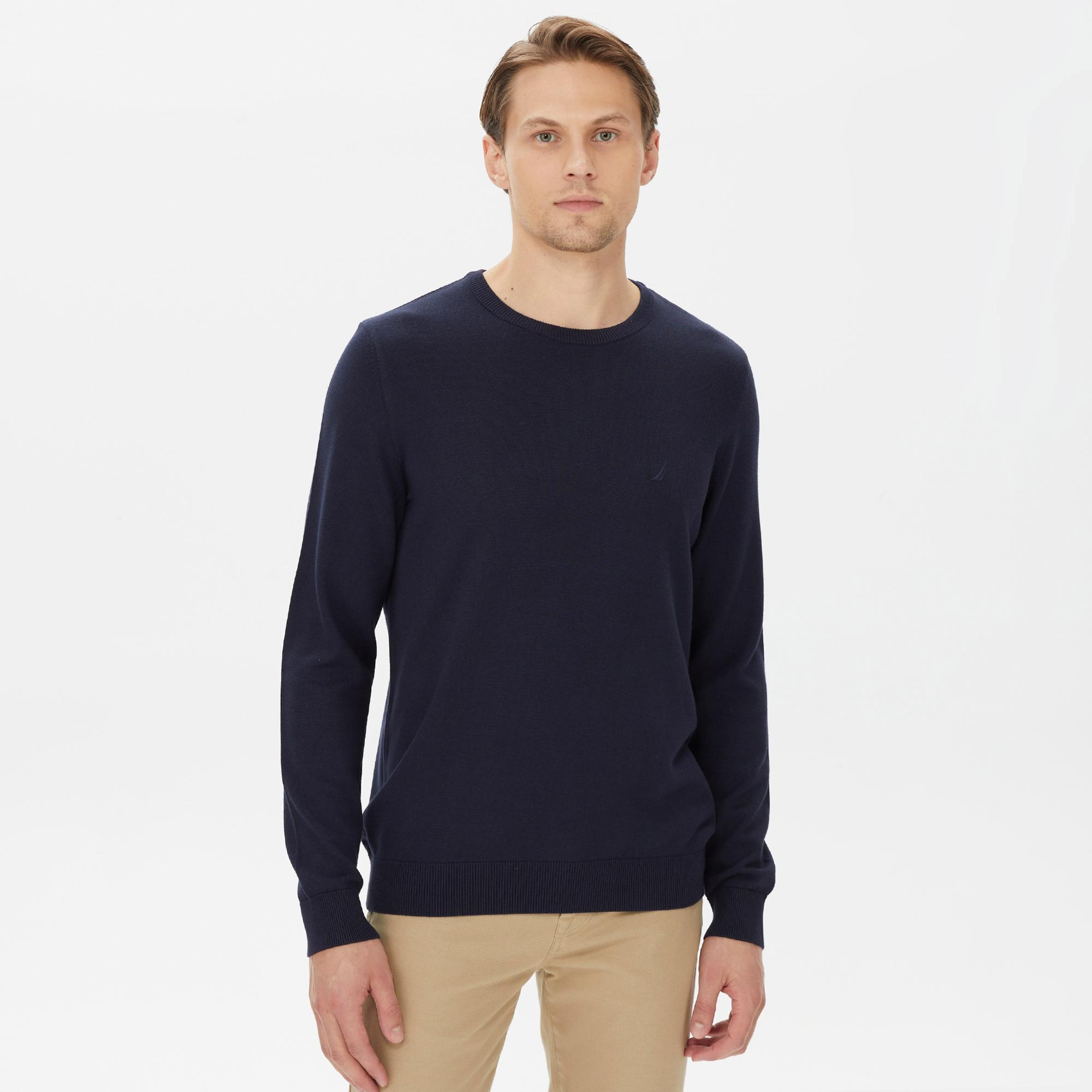 Nautica Erkek Lacivert Standart Fit Kazak