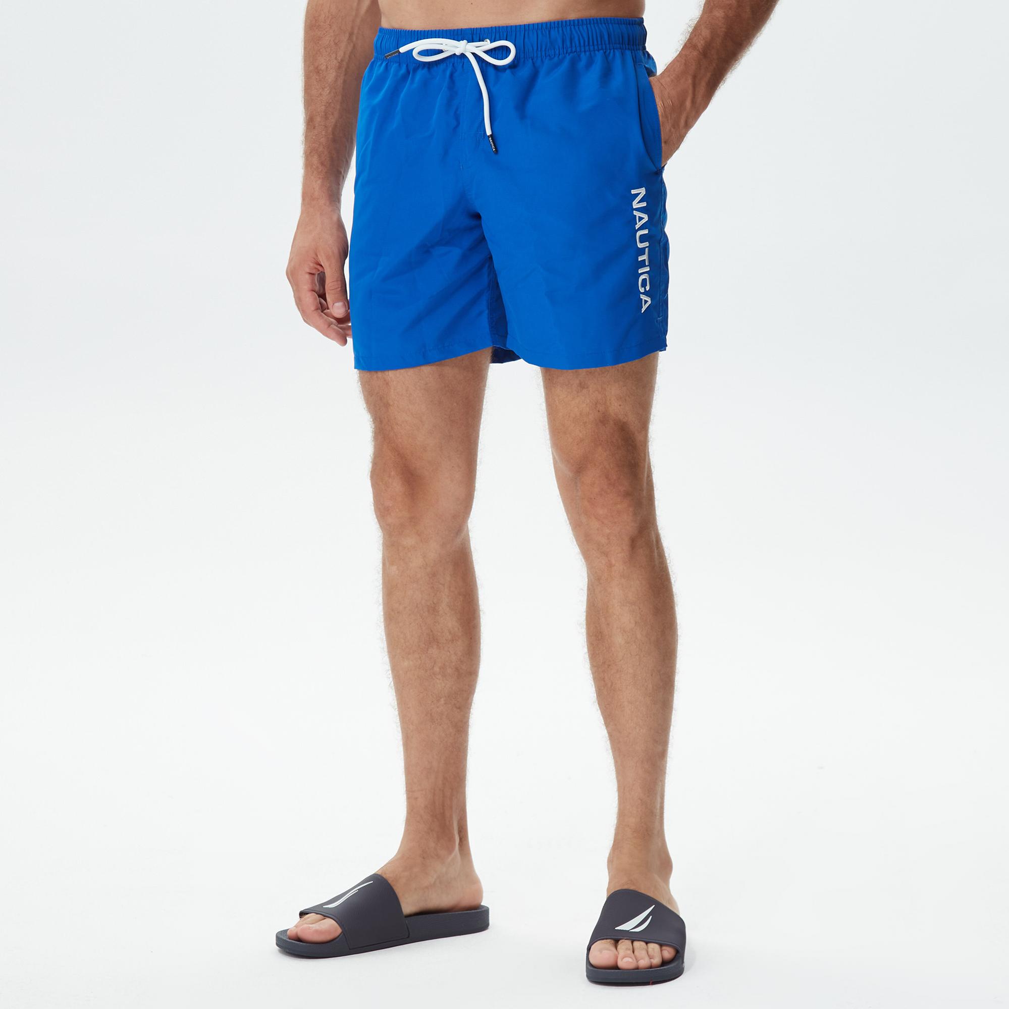 Nautica Erkek Mavi Standart Fit Deniz Şortu