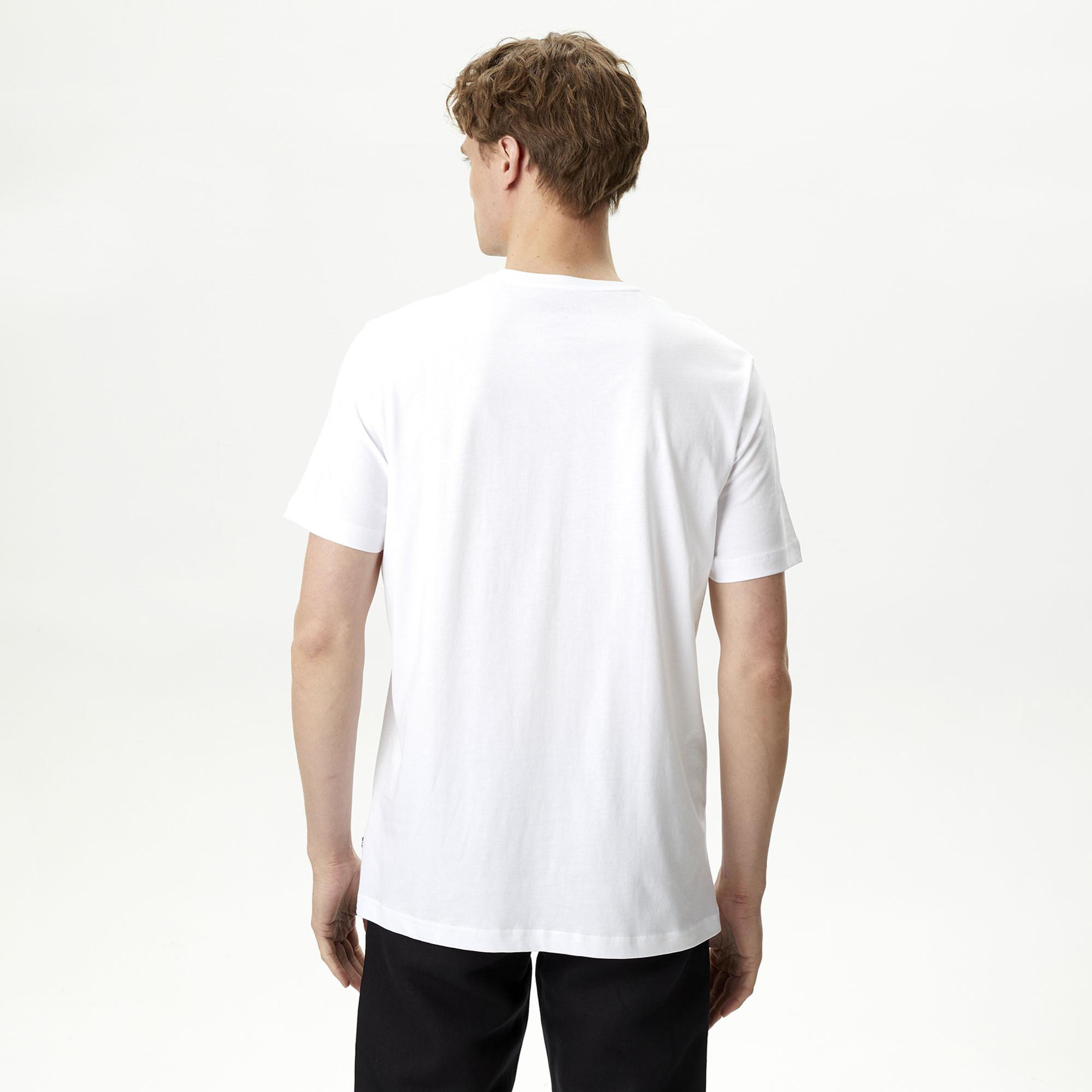 Nautica Erkek Beyaz Standart Fit T-Shirt
