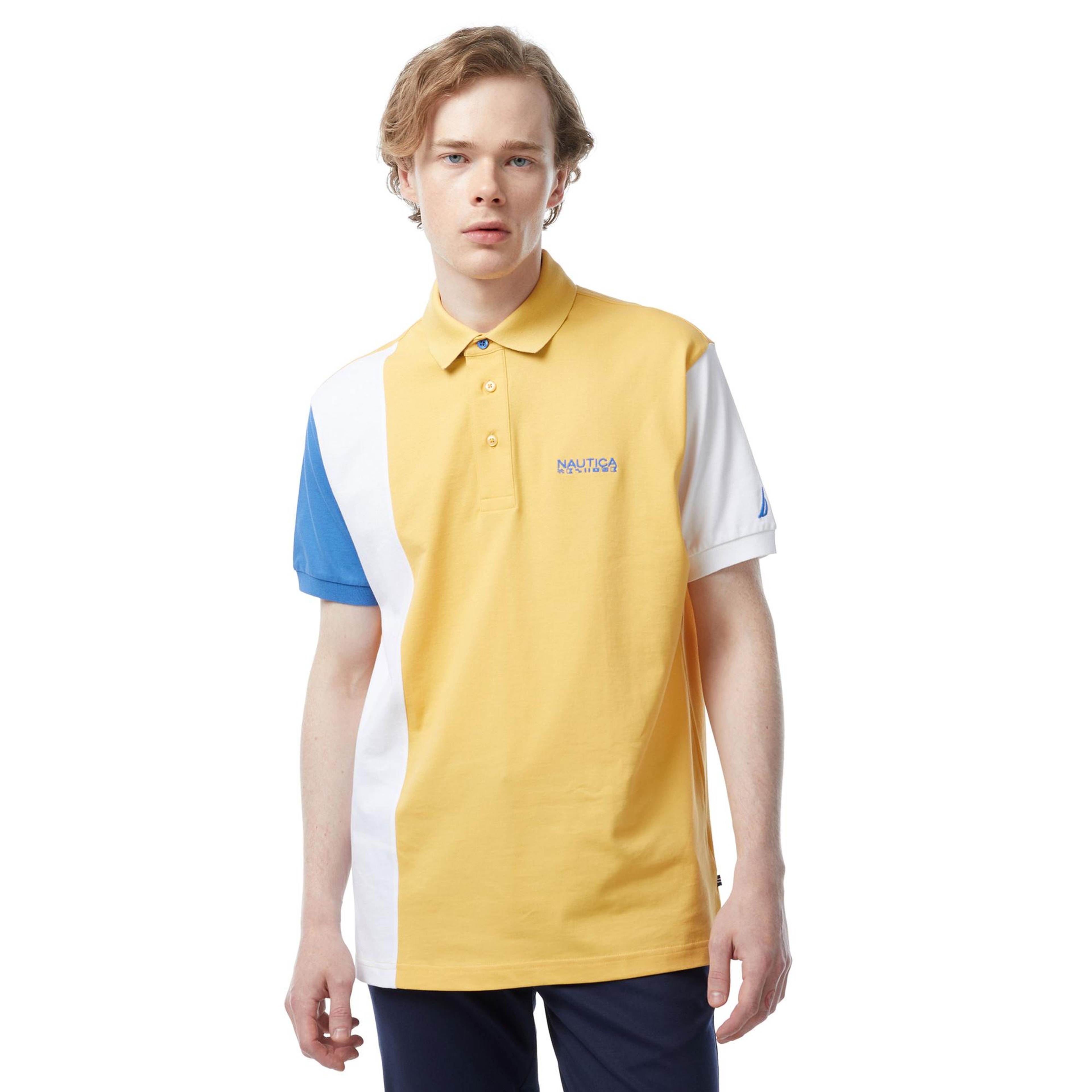 Nautica Erkek Sarı Classic Fit Kısa Kollu Polo