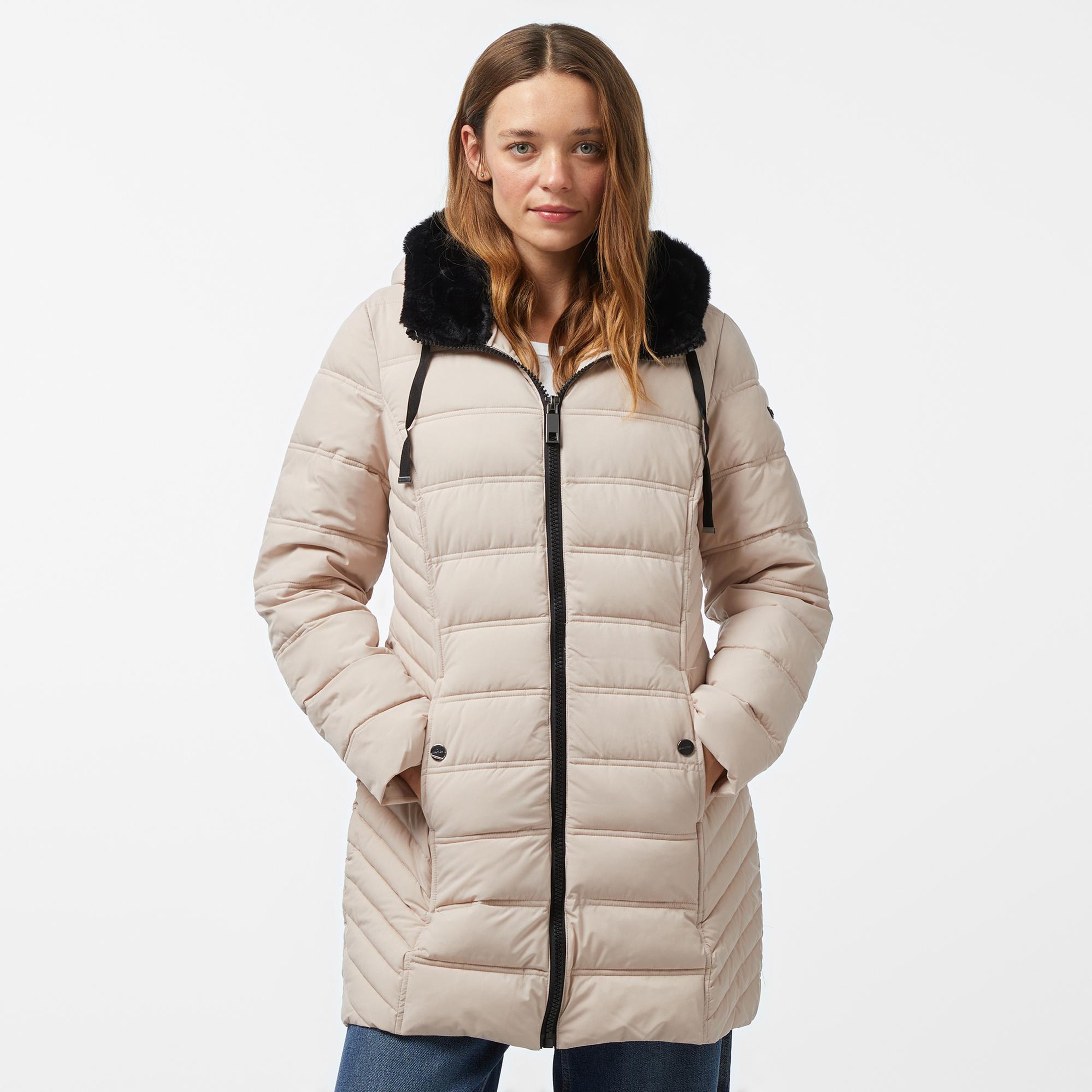 Nautica Kadın Krem Rengi Mont