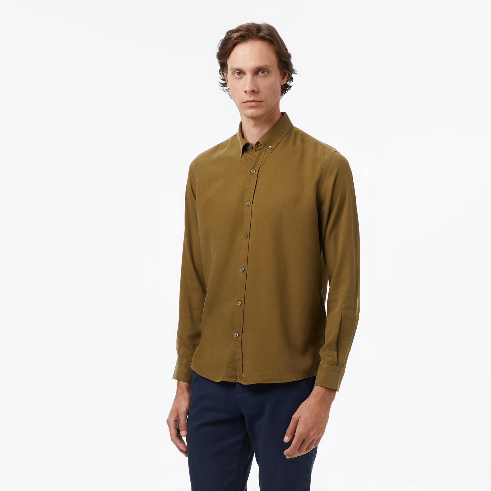 Nautica Erkek Yeşil Classic Fit Gömlek