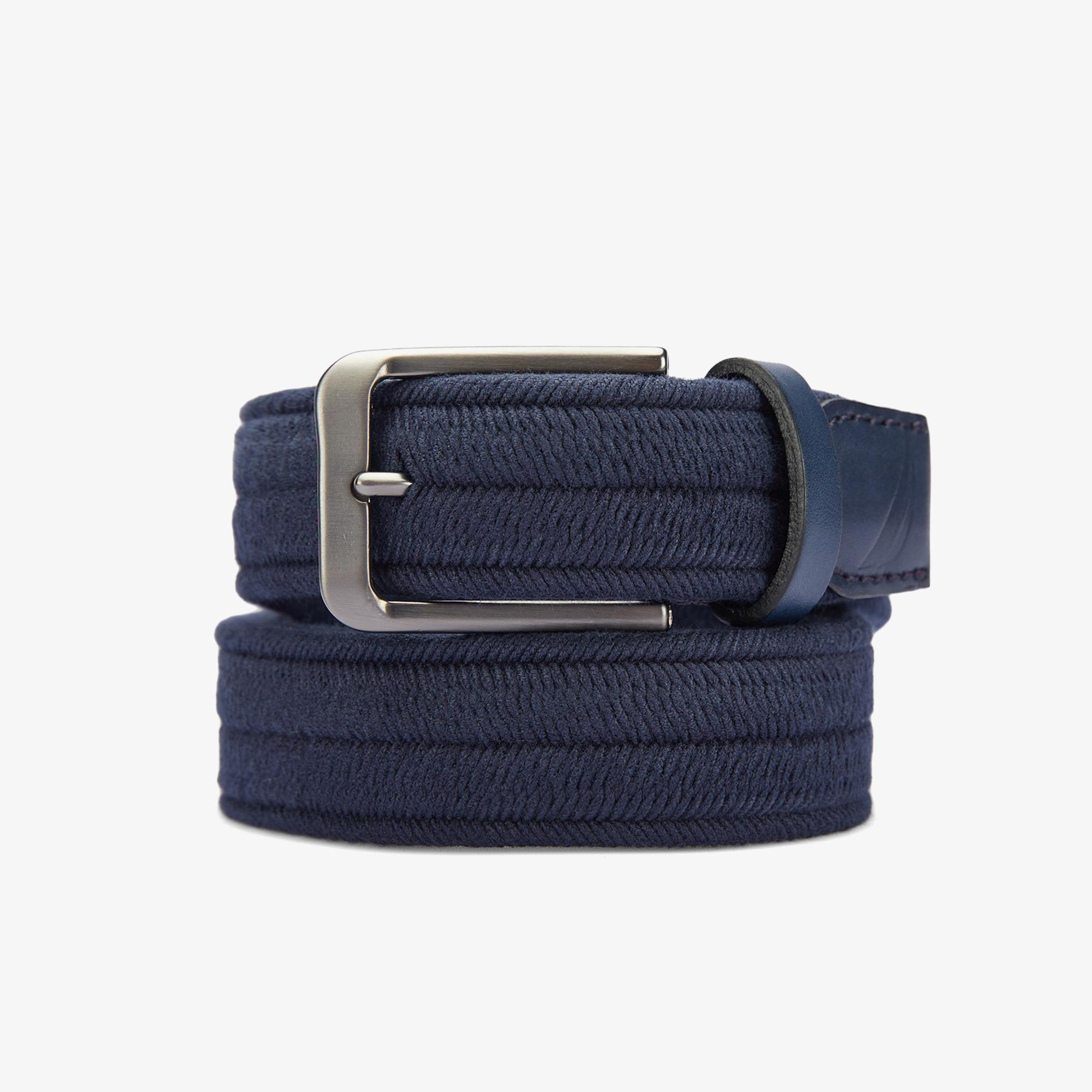 Nautica Erkek Lacivert Desenli Kemer