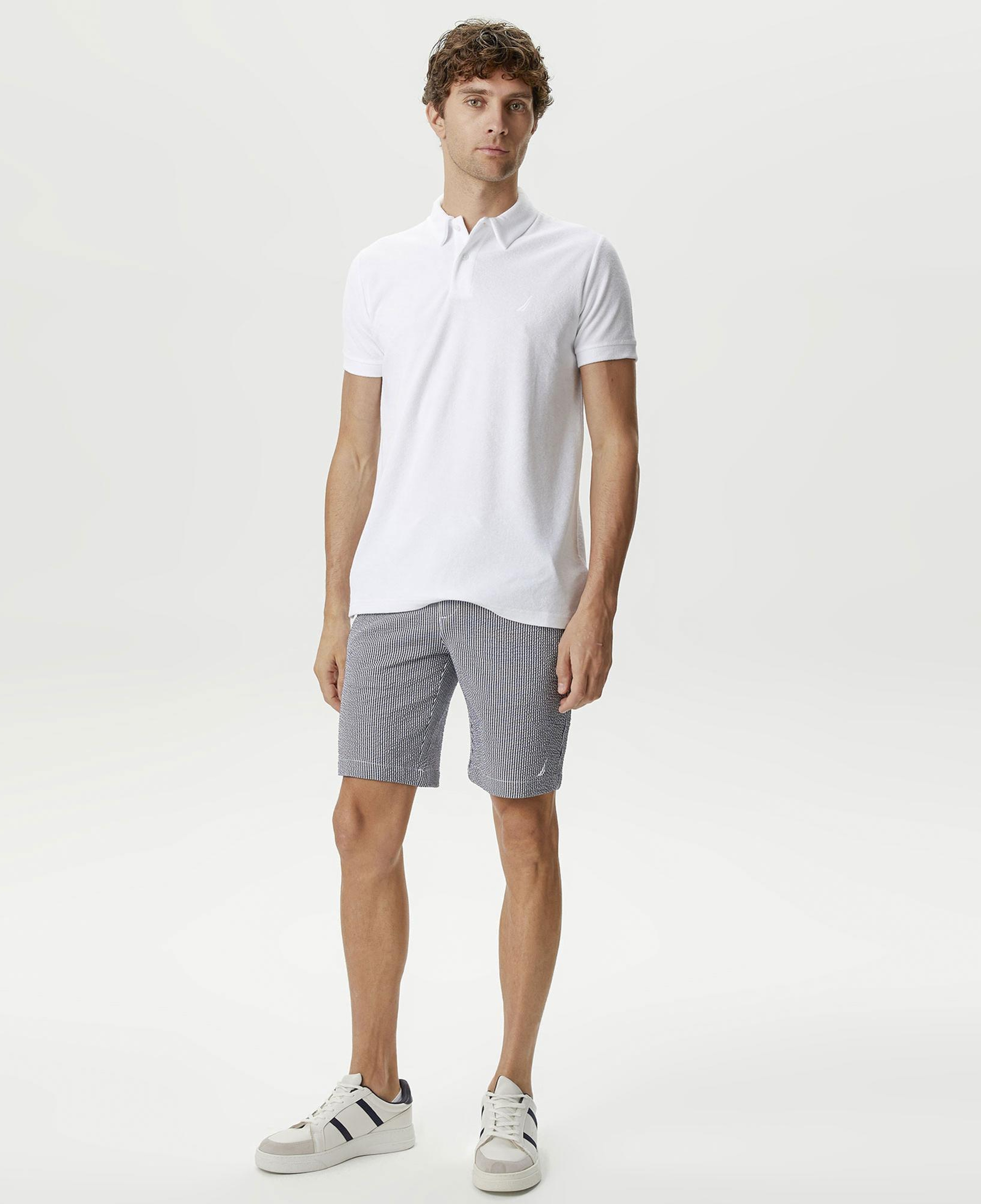 Nautica Erkek Mavi Standart Fit Bermuda