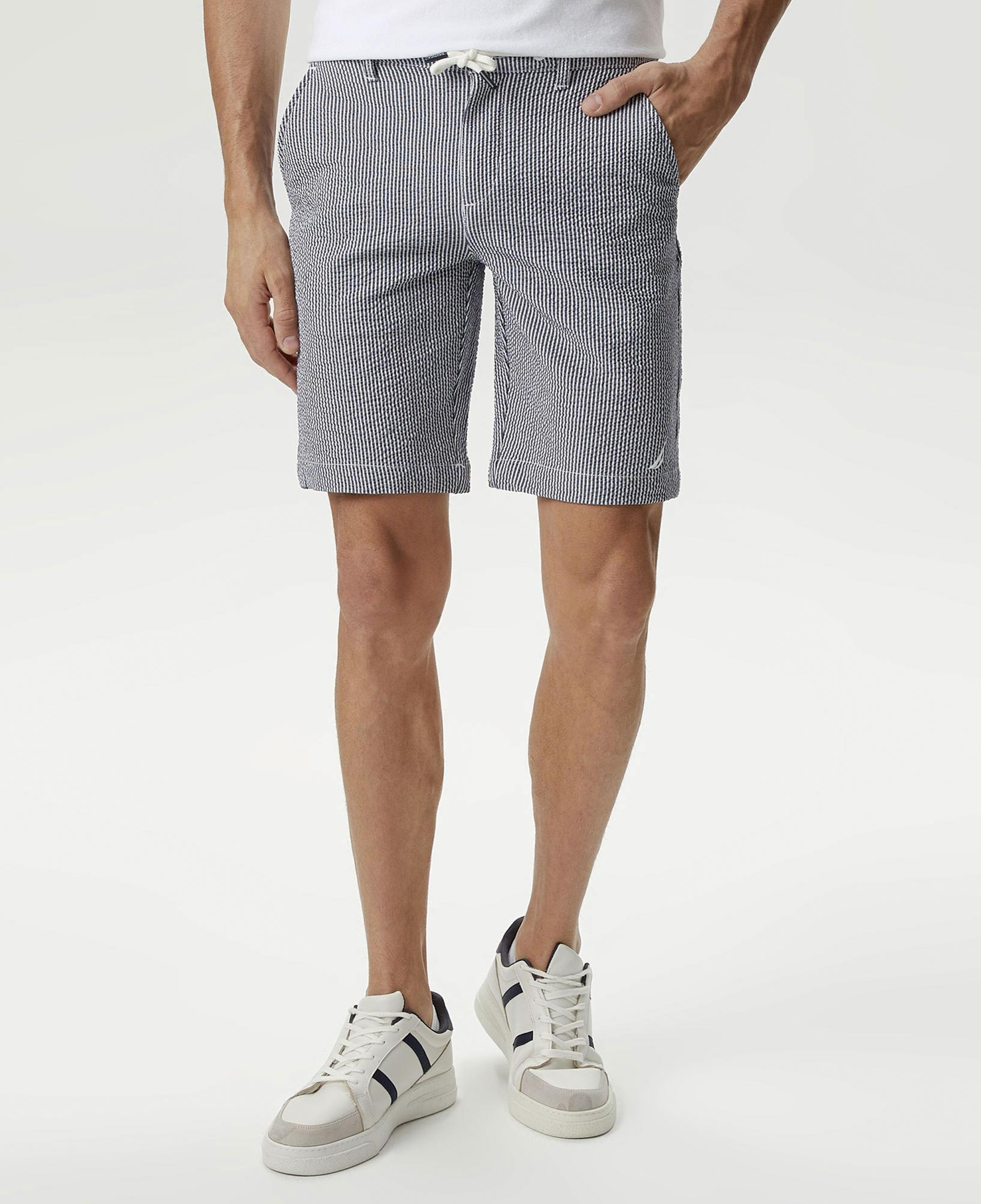 Nautica Erkek Mavi Standart Fit Bermuda