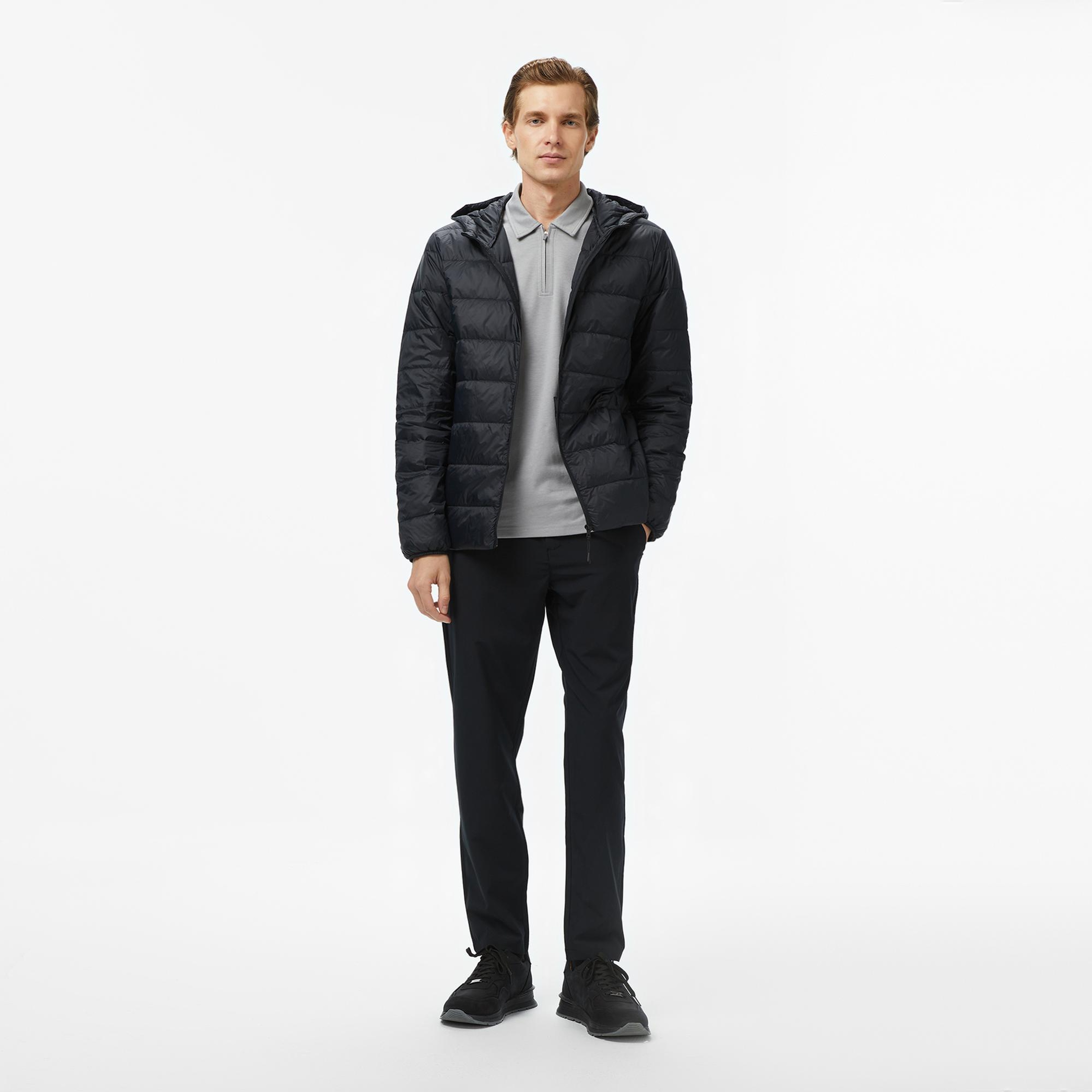 Nautica Erkek Siyah Regular Fit Mont