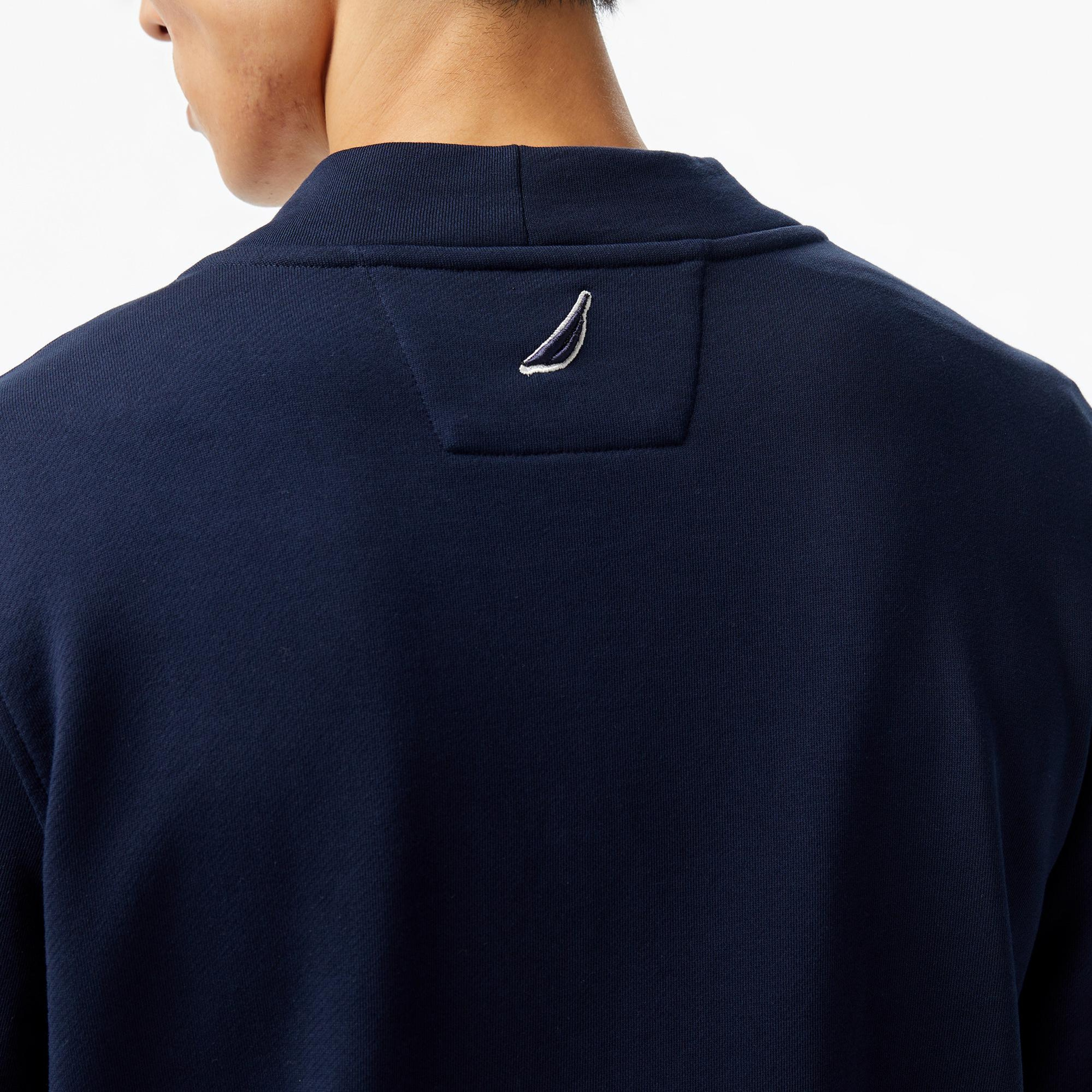 Nautica Erkek Lacivert Regular Fit V Yaka Düğmeli Hırka