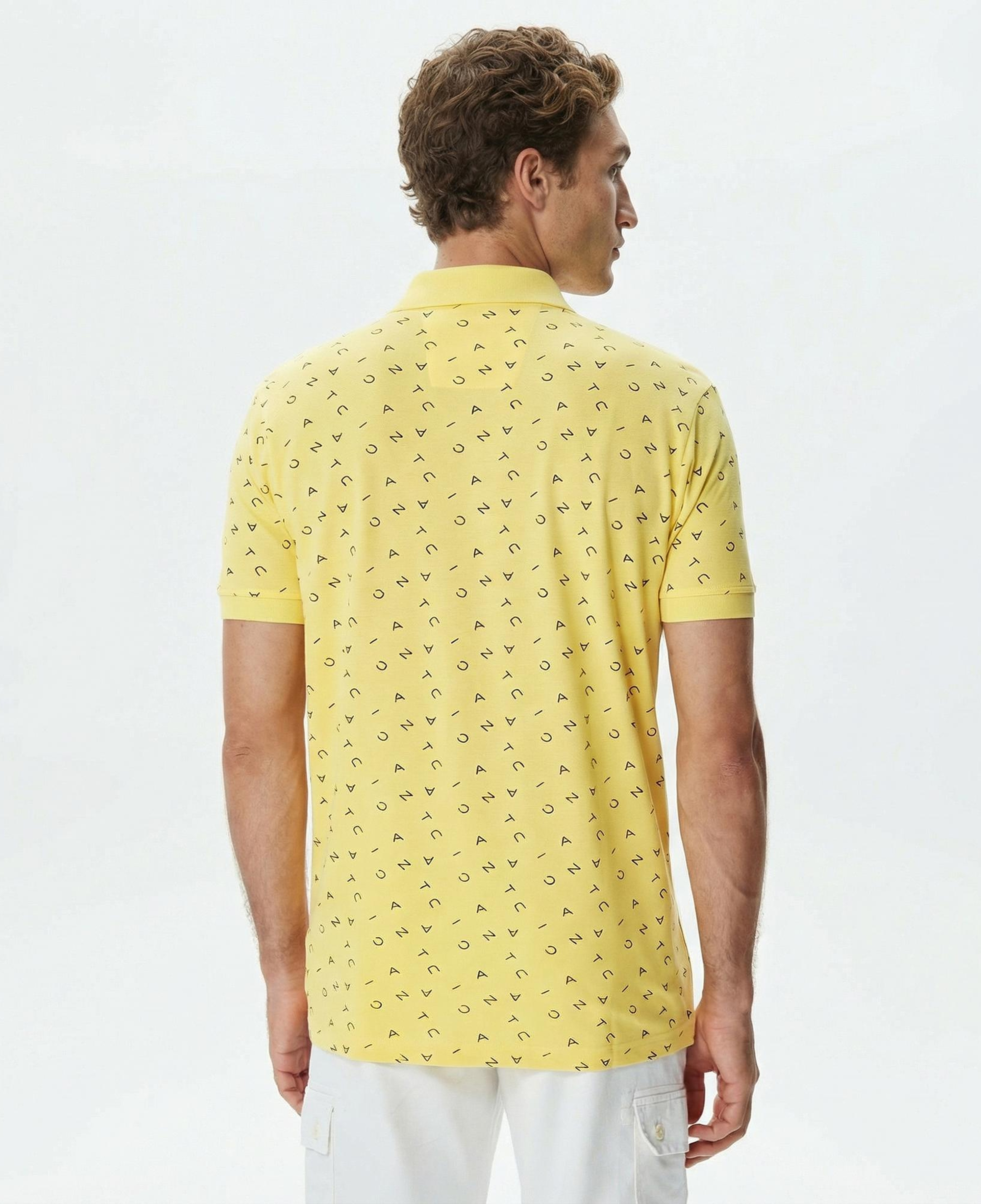 Nautica Erkek Sarı Kısa Kollu Polo Yaka T-Shirt