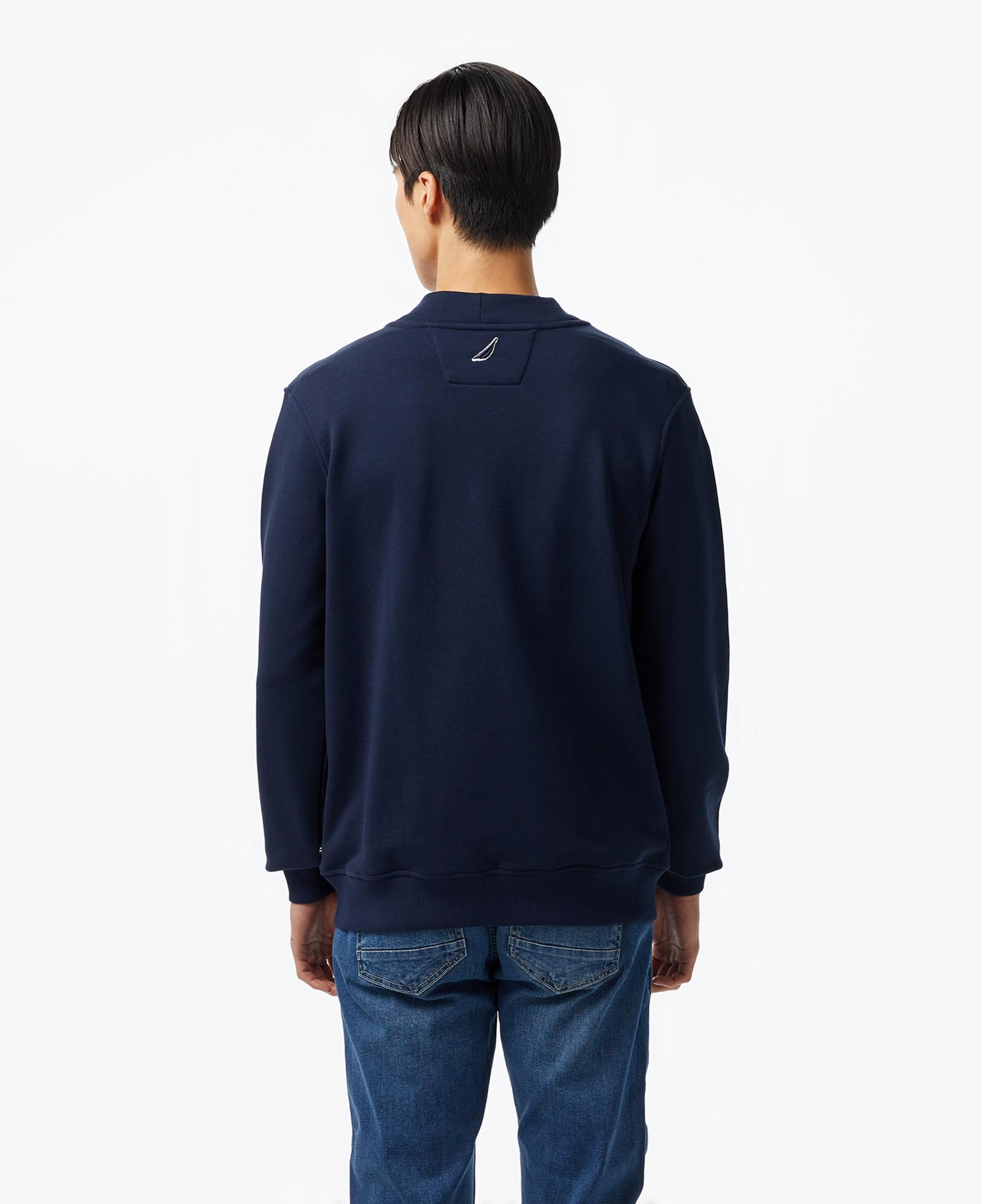 Nautica Erkek Lacivert Regular Fit V Yaka Düğmeli Hırka