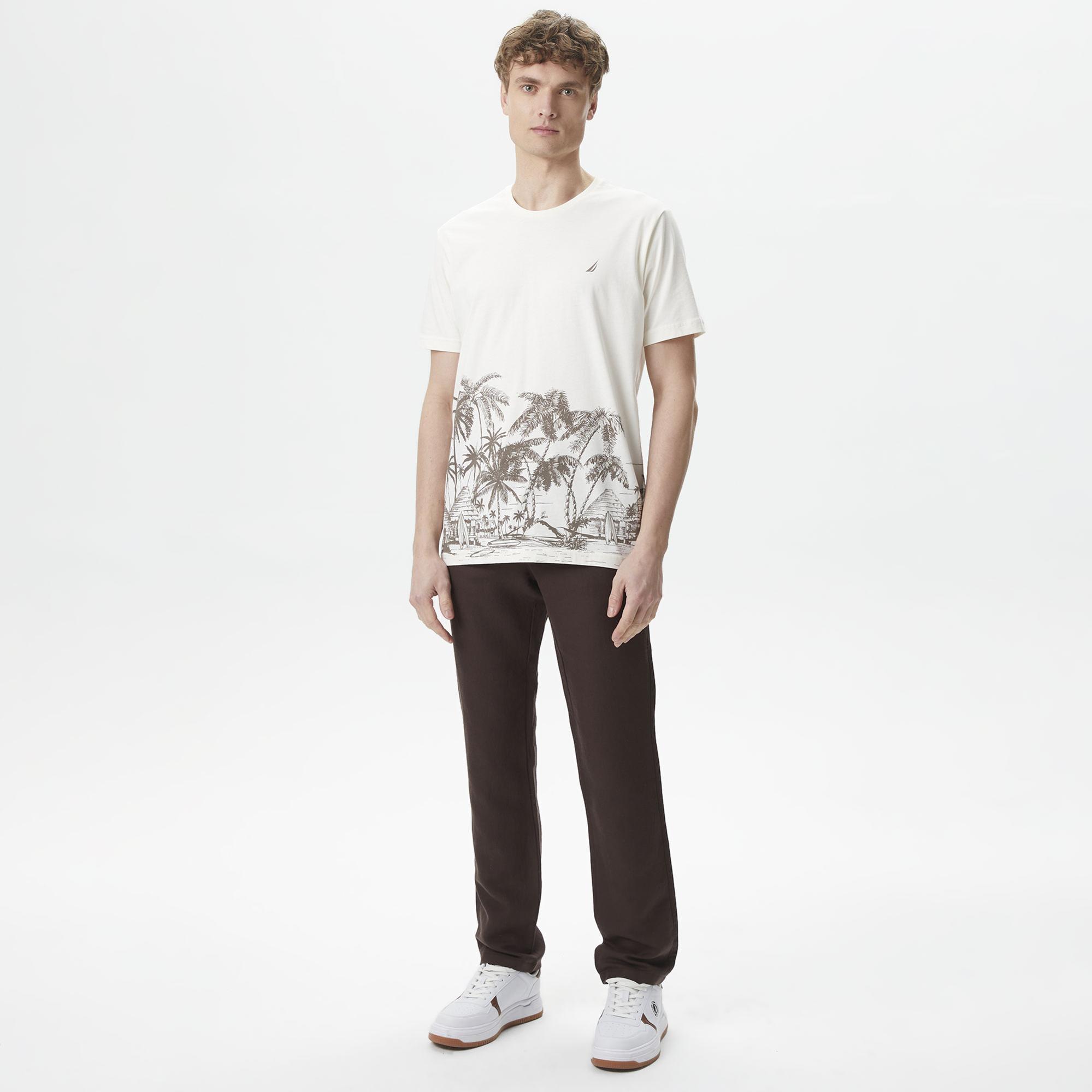 Nautica Erkek Kahverengi Classic Fit Pantolon