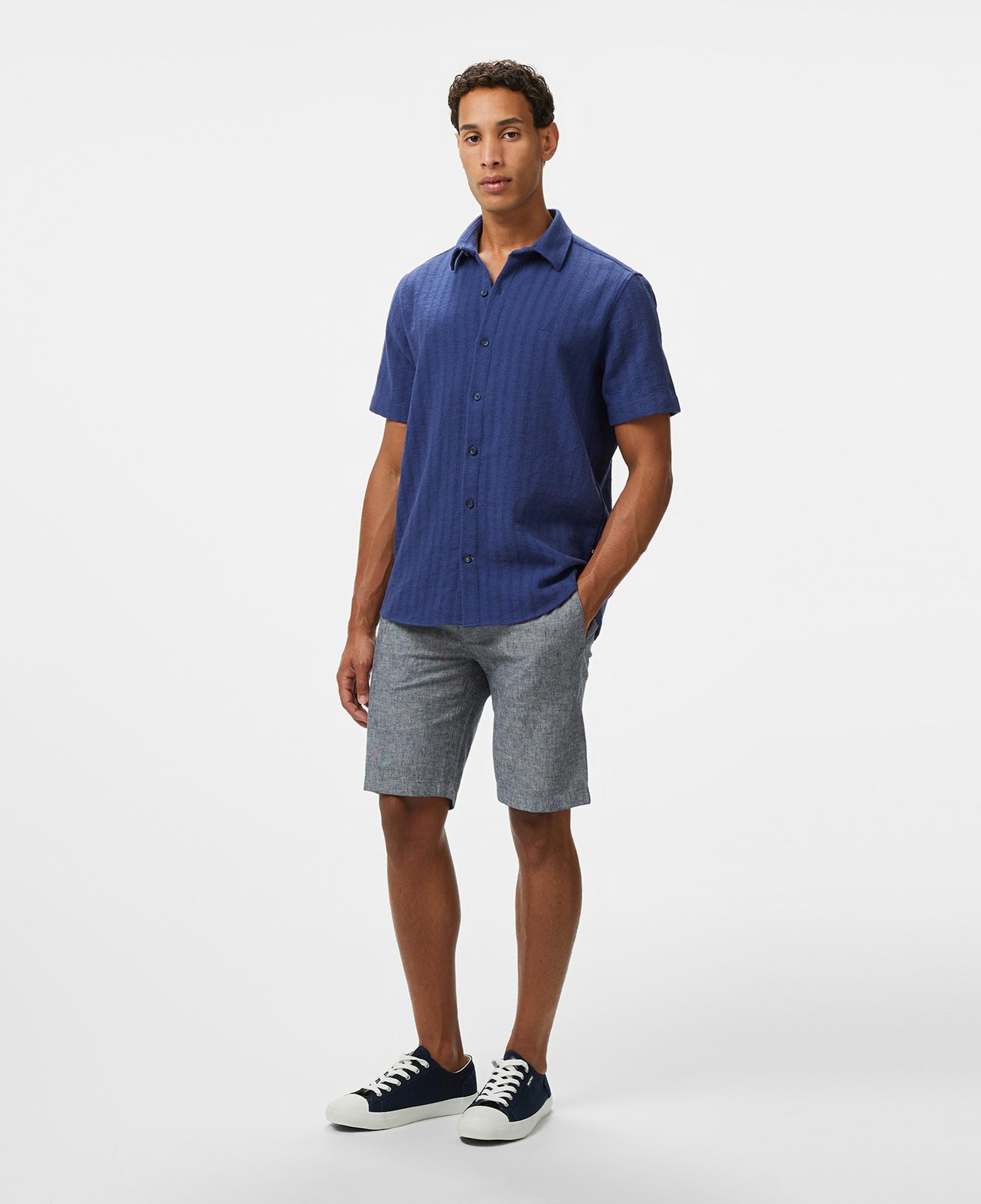 Nautica Erkek Lacivert Classic Fit Gömlek