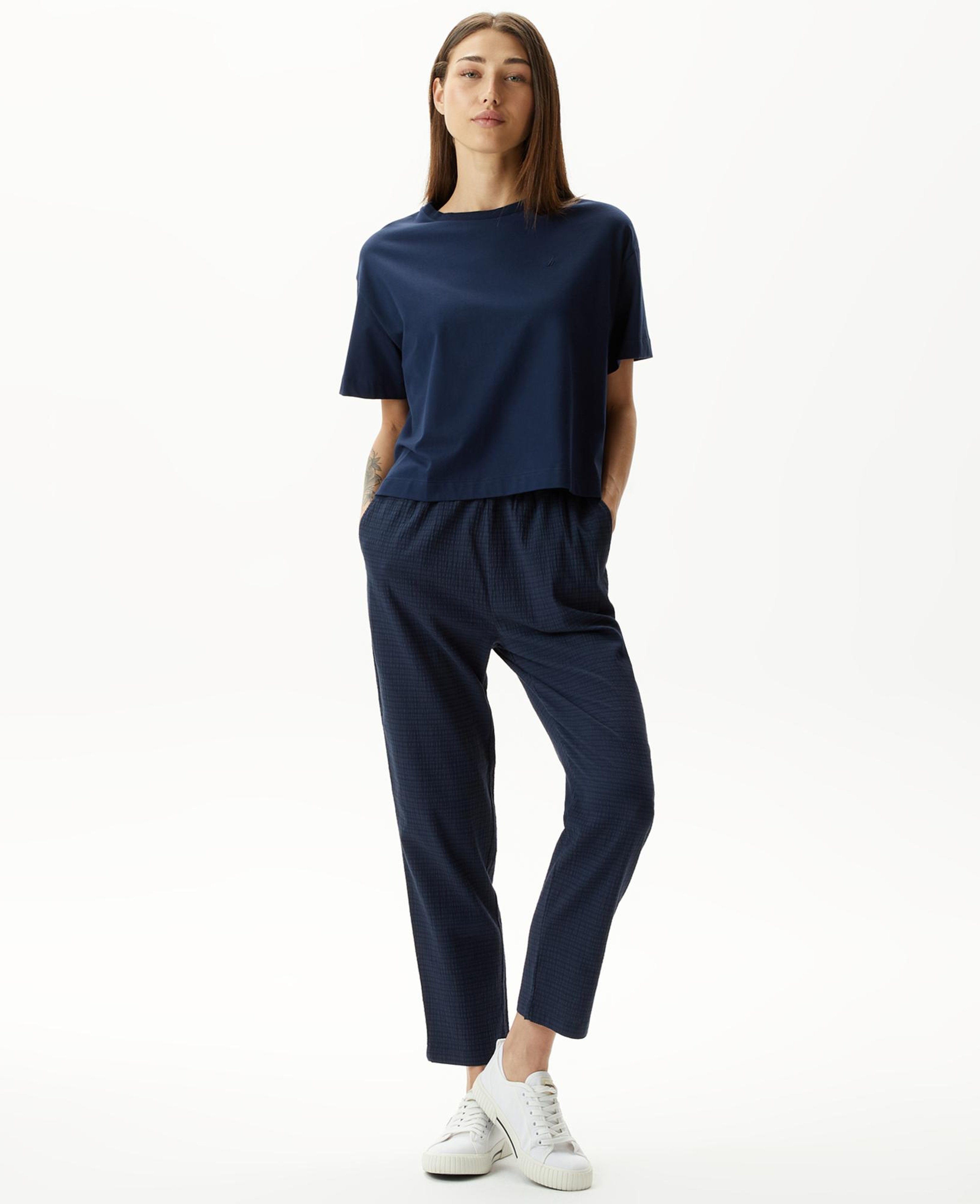 Nautica Kadın Lacivert Relaxed Fit T-Shirt