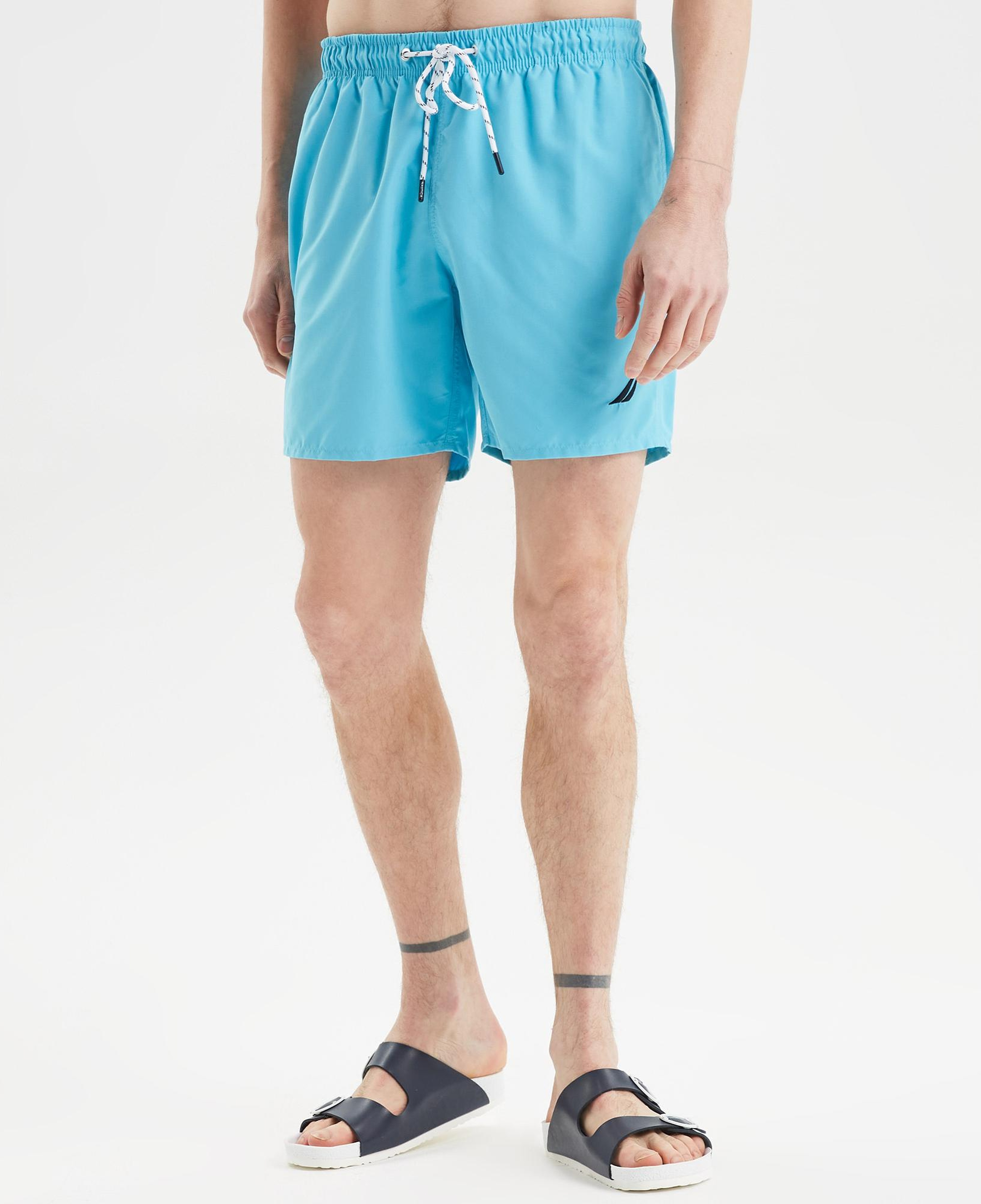 Nautica Erkek Mavi Regular Fit Deniz Şortu