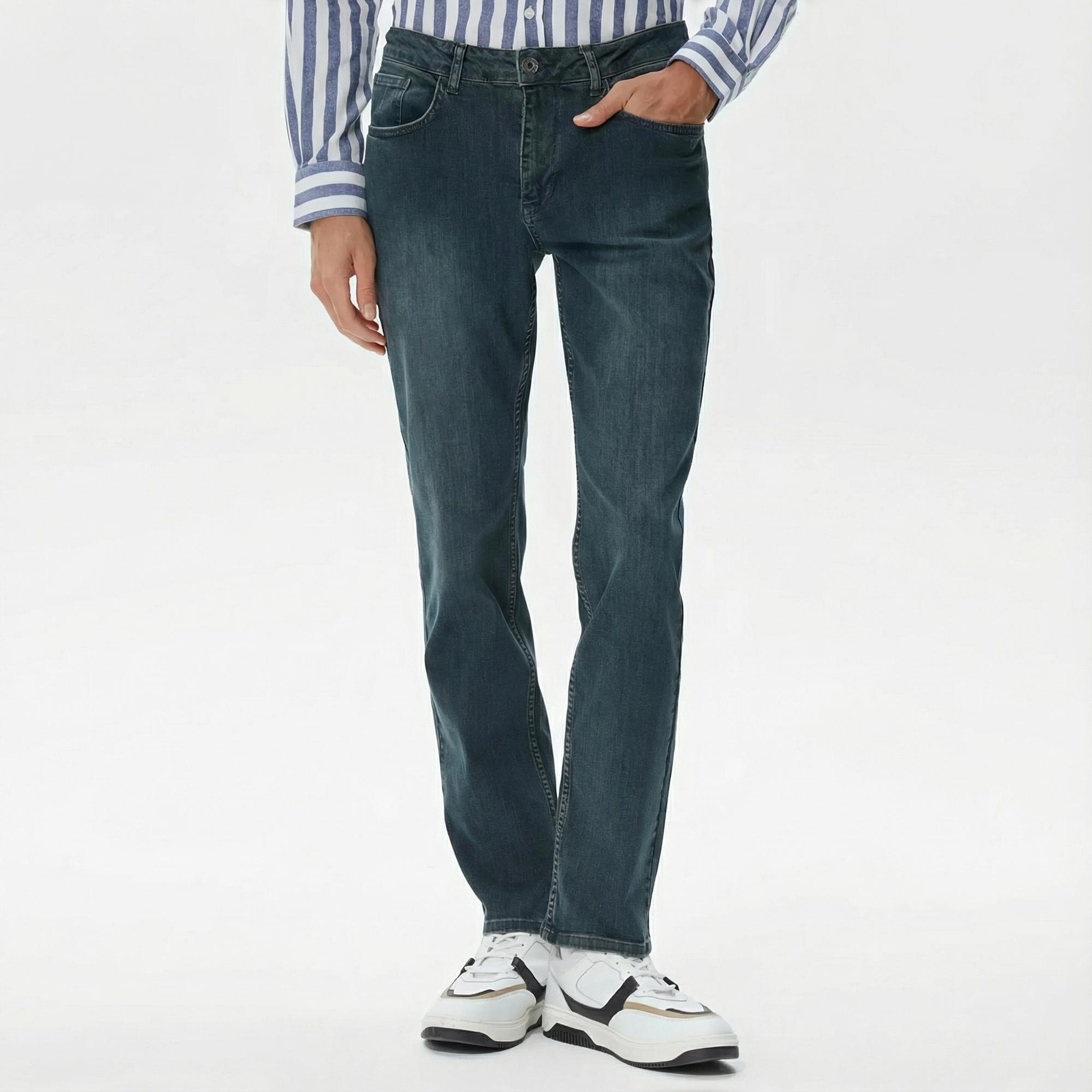 Nautica Erkek Lacivert Slim Fit Jean Pantolon