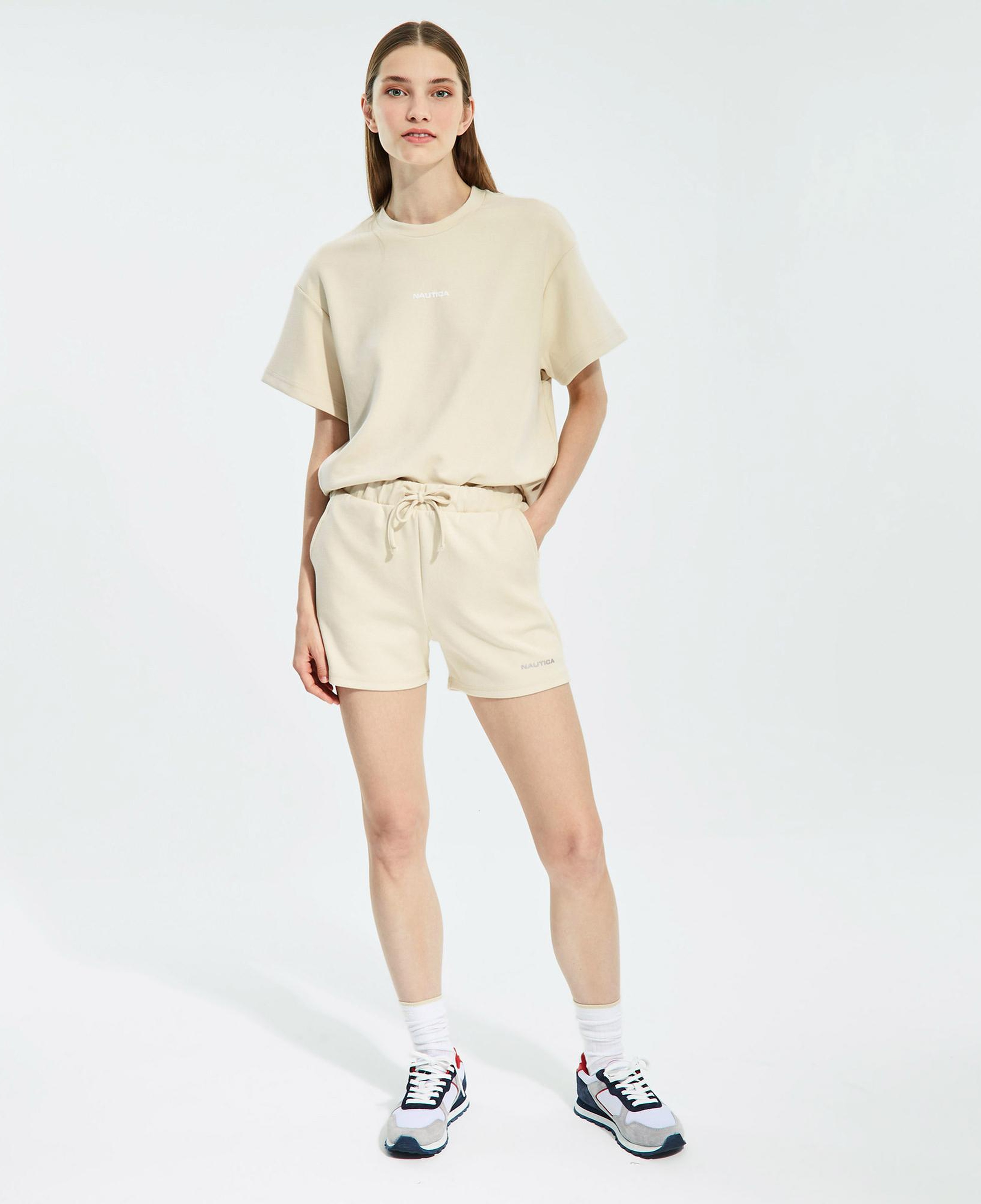 Nautica Kadın Bej Oversize Şort