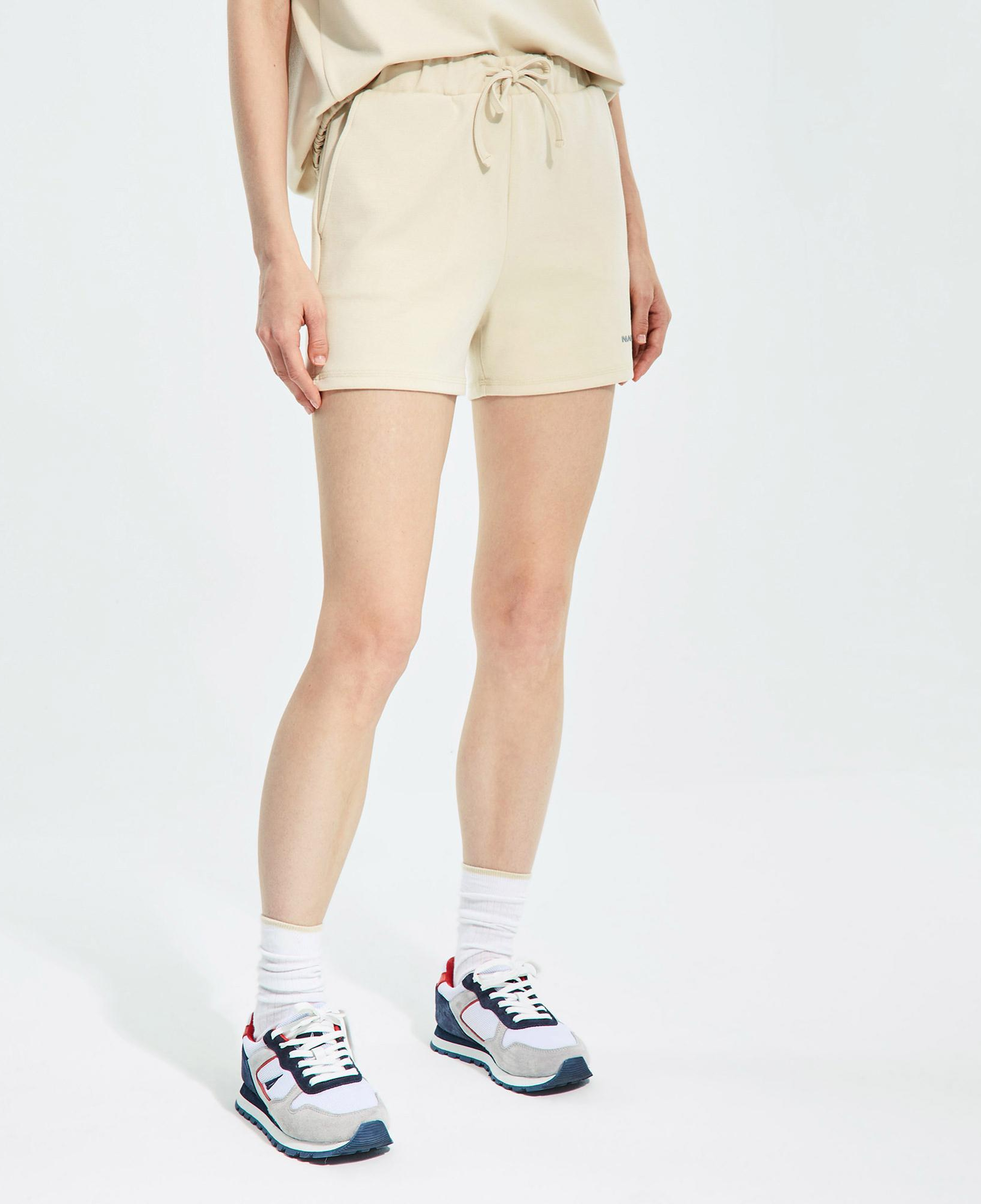 Nautica Kadın Bej Oversize Şort